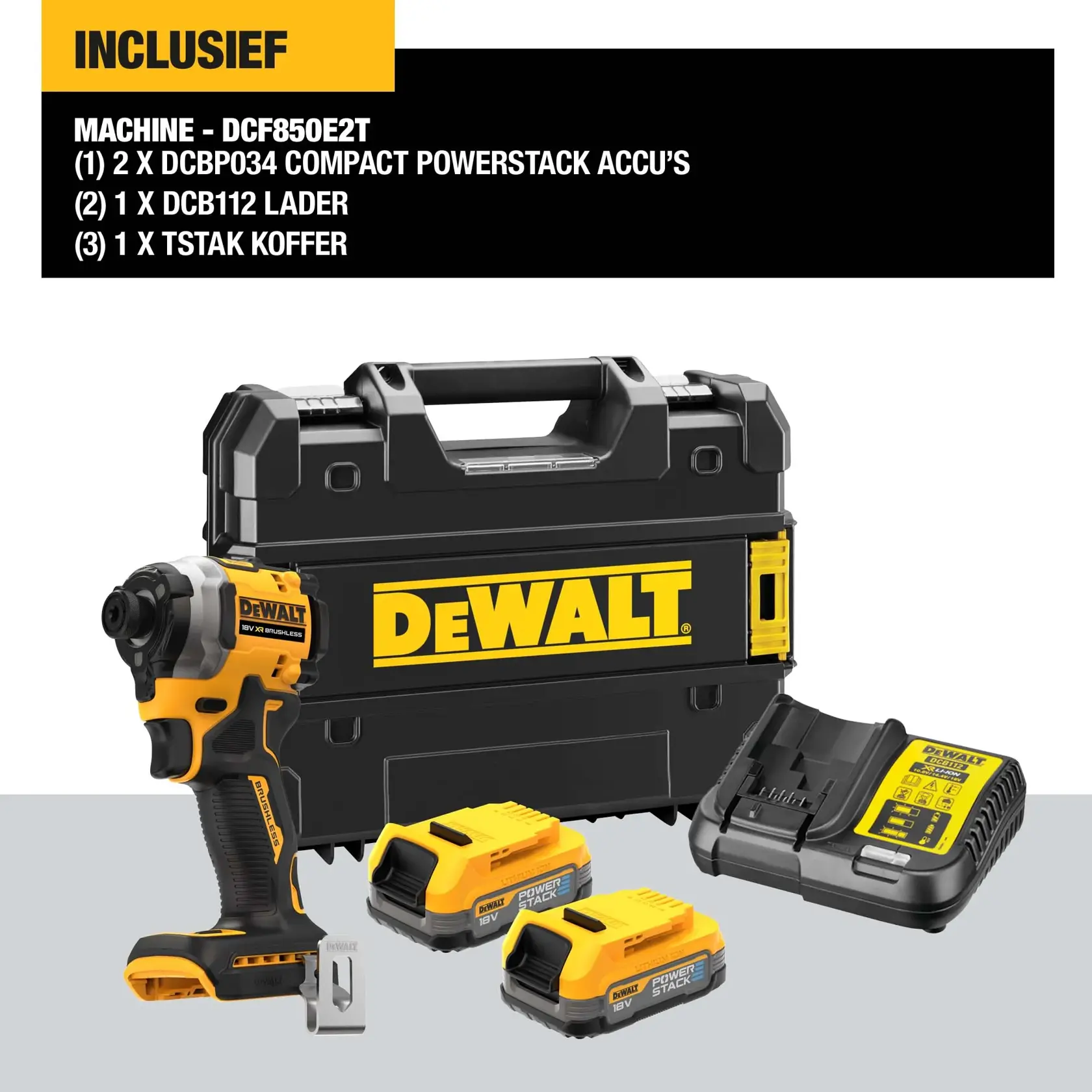 18V XR Brushless Ultra compacte slagschroevendraaier