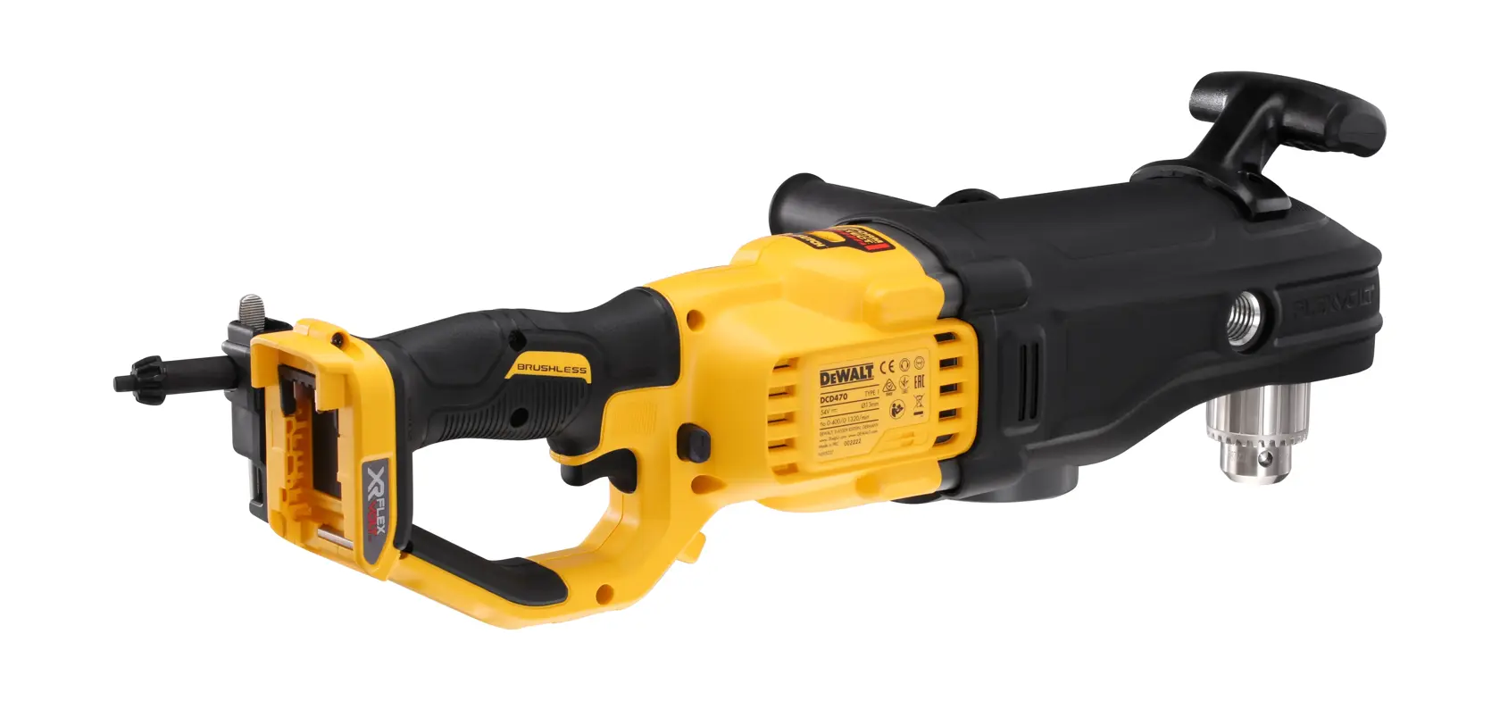 54V XR Flexvolt Haakse boormachine (zonder accu en lader)