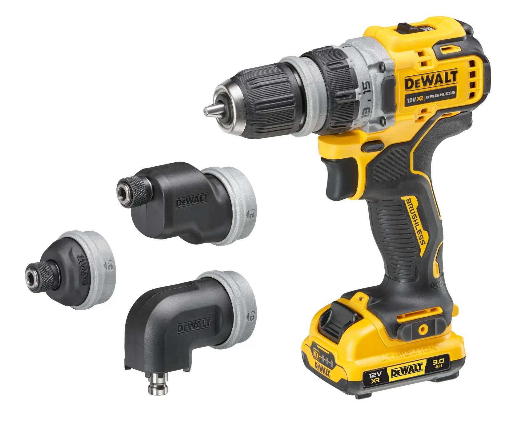 12V XR Brushless Multi-head schroef-/boormachine