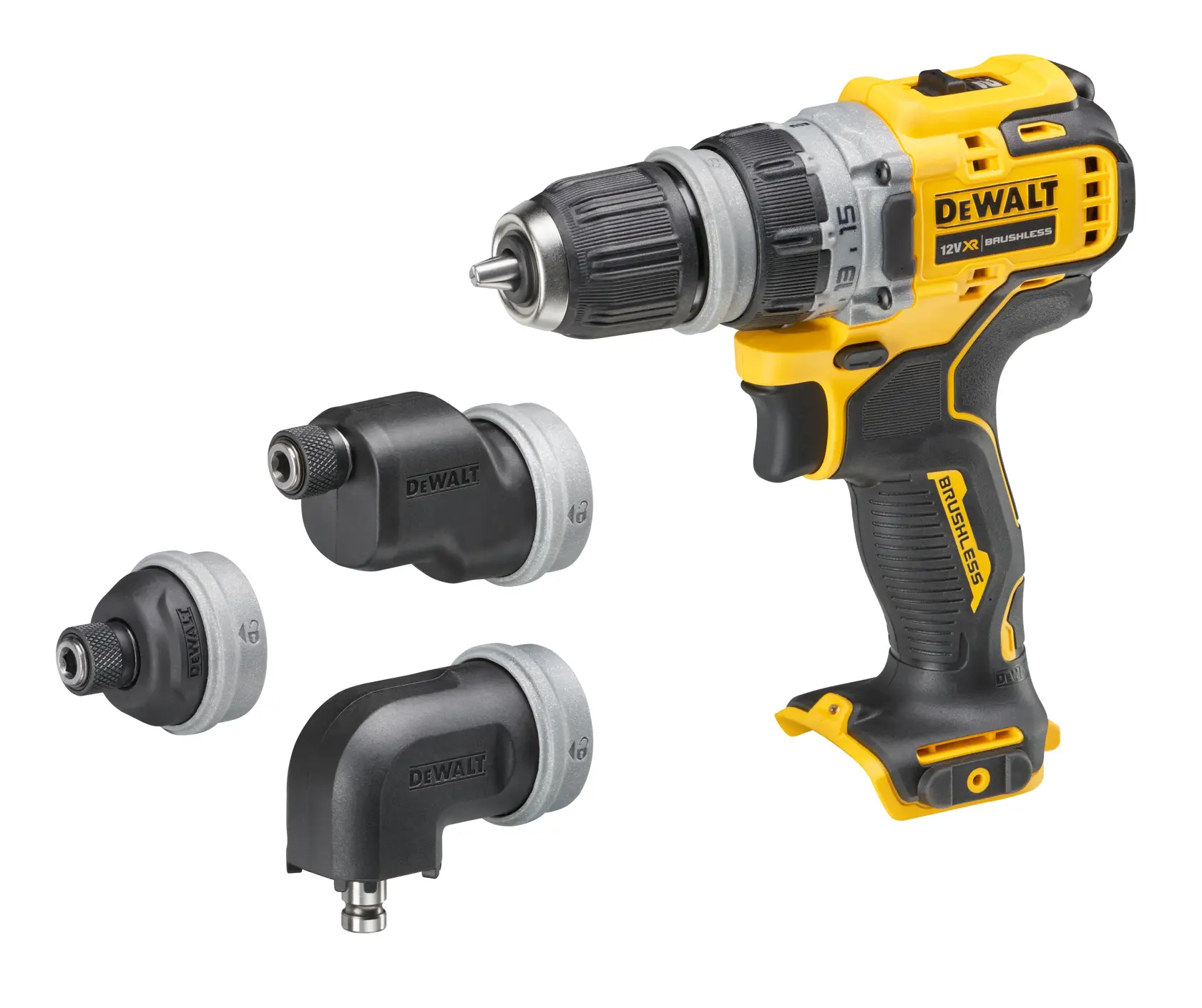12V XR Brushless Multi-head schroef-/boormachine (zonder accu en lader)