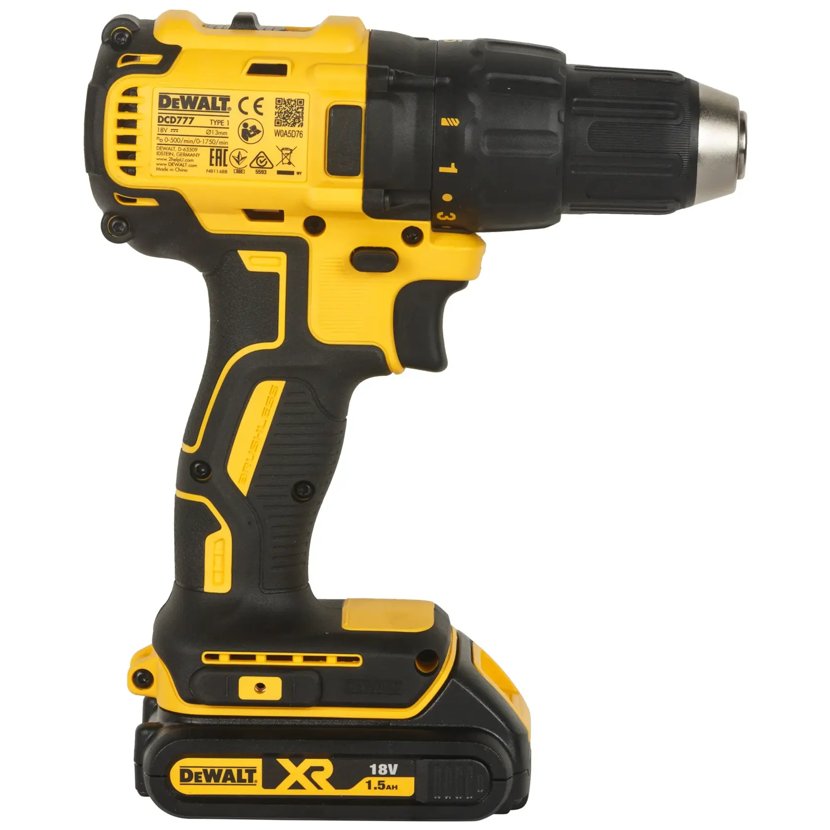 18V XR Brushless Schroef-/boormachine