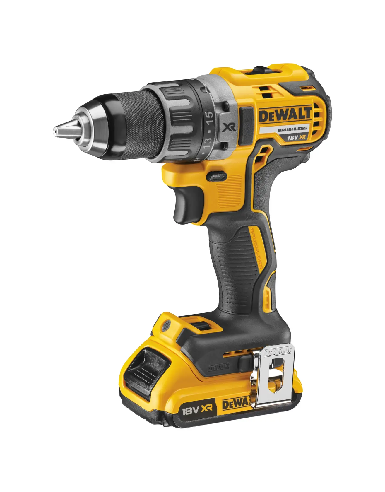 18V XR Brushless Schroef-/boormachine 2x2.0Ah in TSTAK®