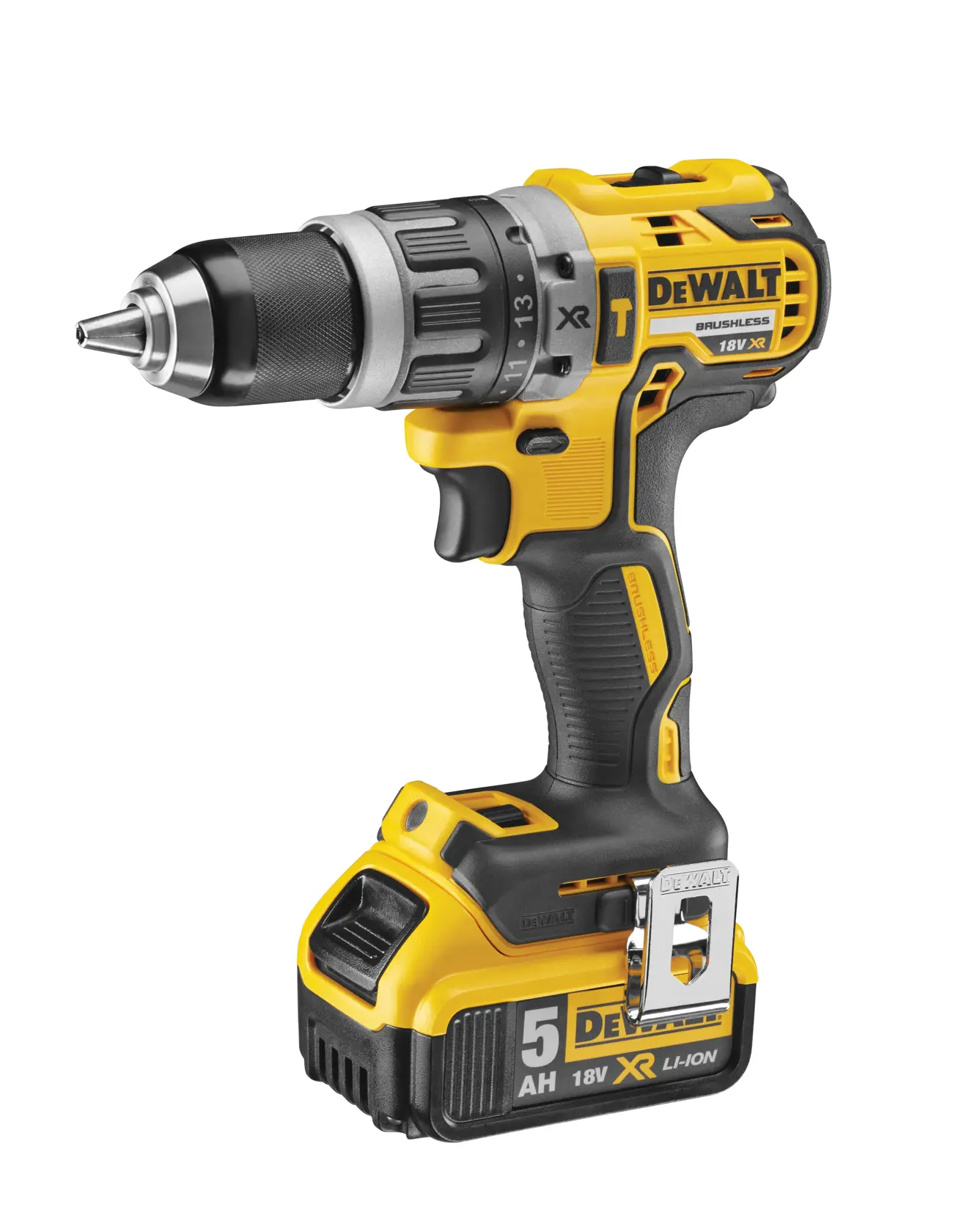 18V XR Brushless Schroef-/klopboormachine 2x5.0Ah in TSTAK®