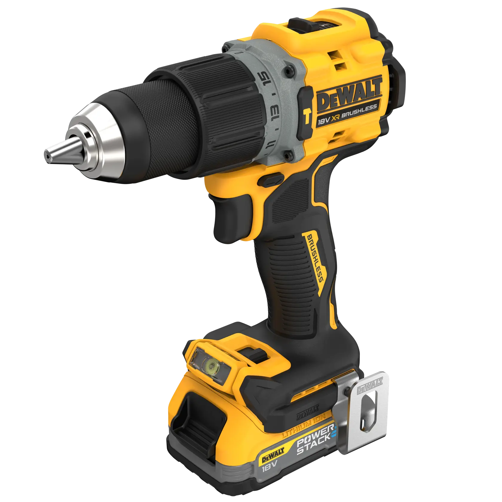 18V XR Brushless Compacte Schroef-/klopboormachine