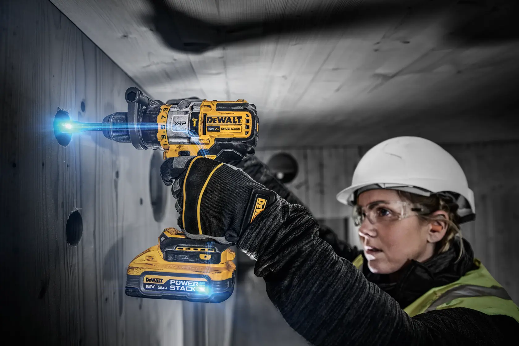 18V XR Premium Brushless Schroef-/klopboormachine