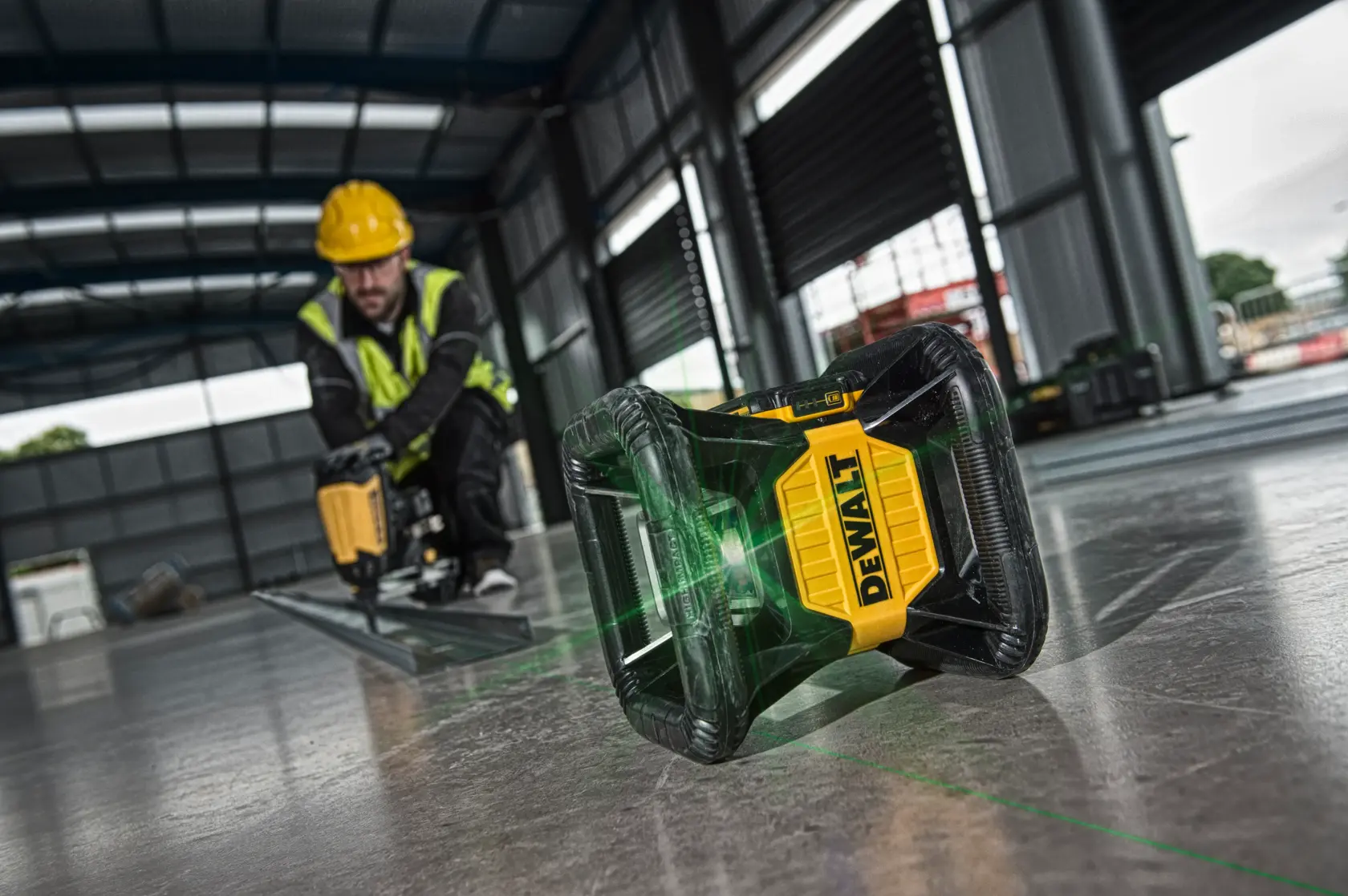 18V XR roterende laser 600m (groen)