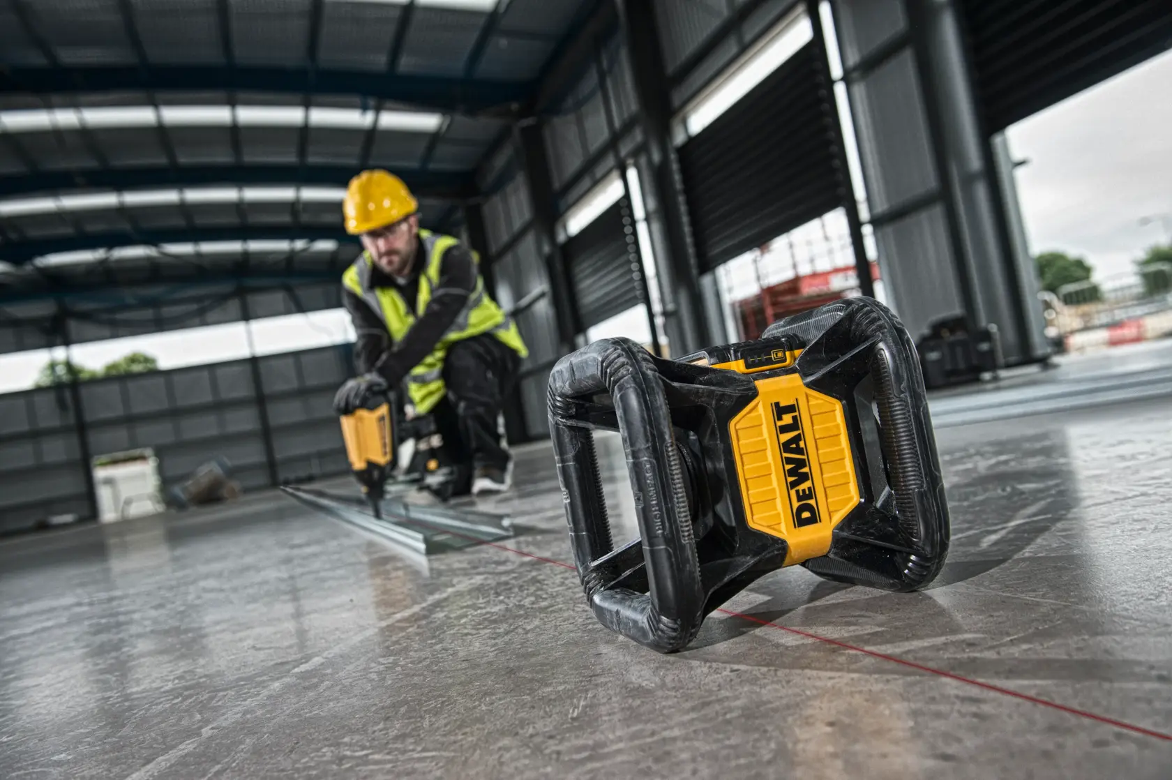 18V XR roterende laser 600m (rood)