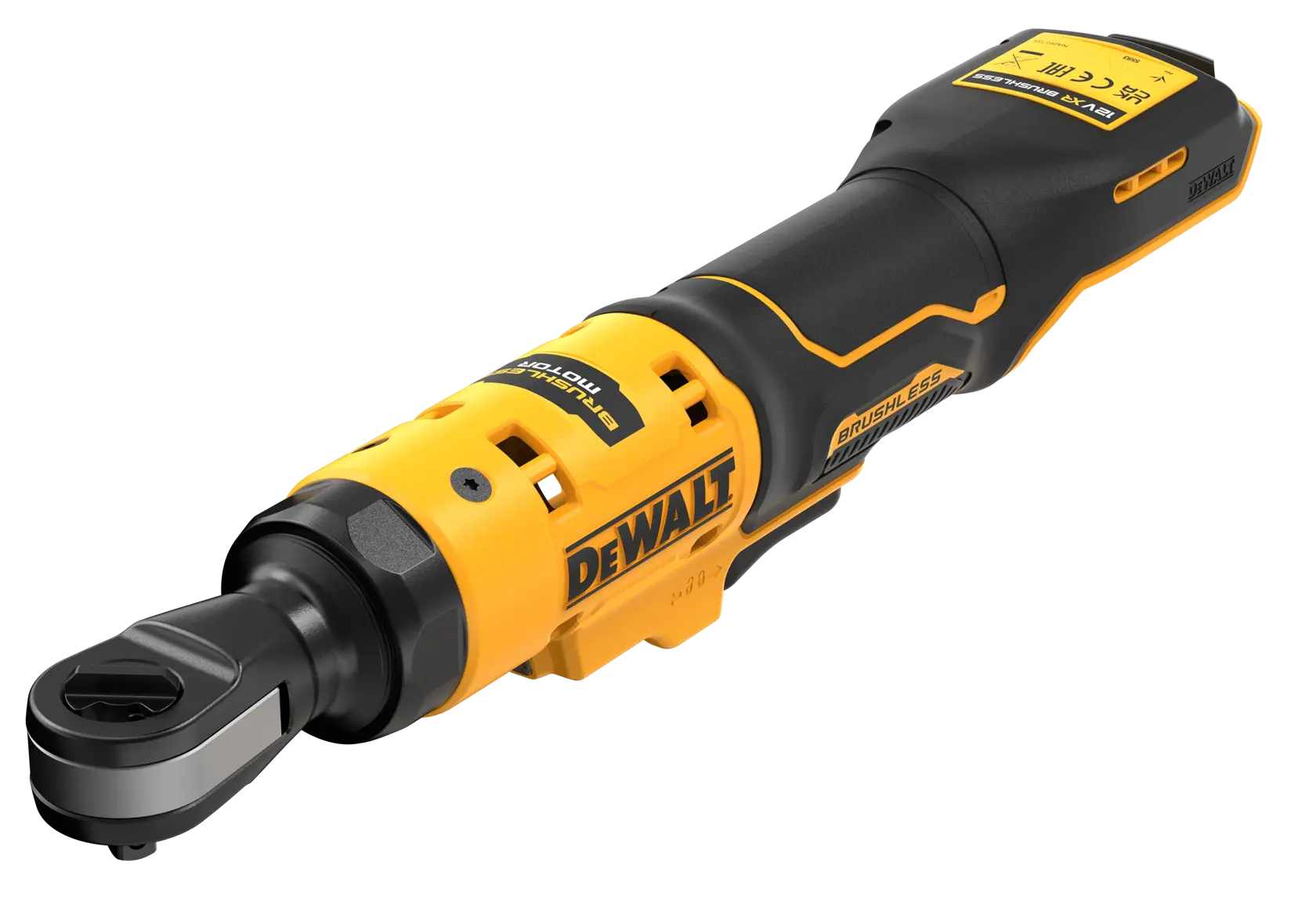 12V XR Brushless 3/8" haakse ratelsleutel (zonder accu en lader)