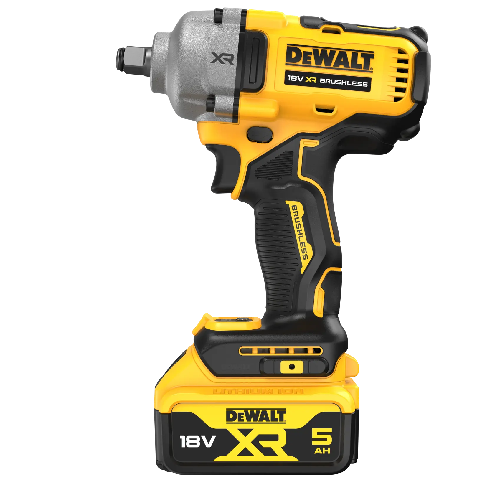 18V XR Brushless 1/2" Slagmoersleutel met frictiering aansluiting