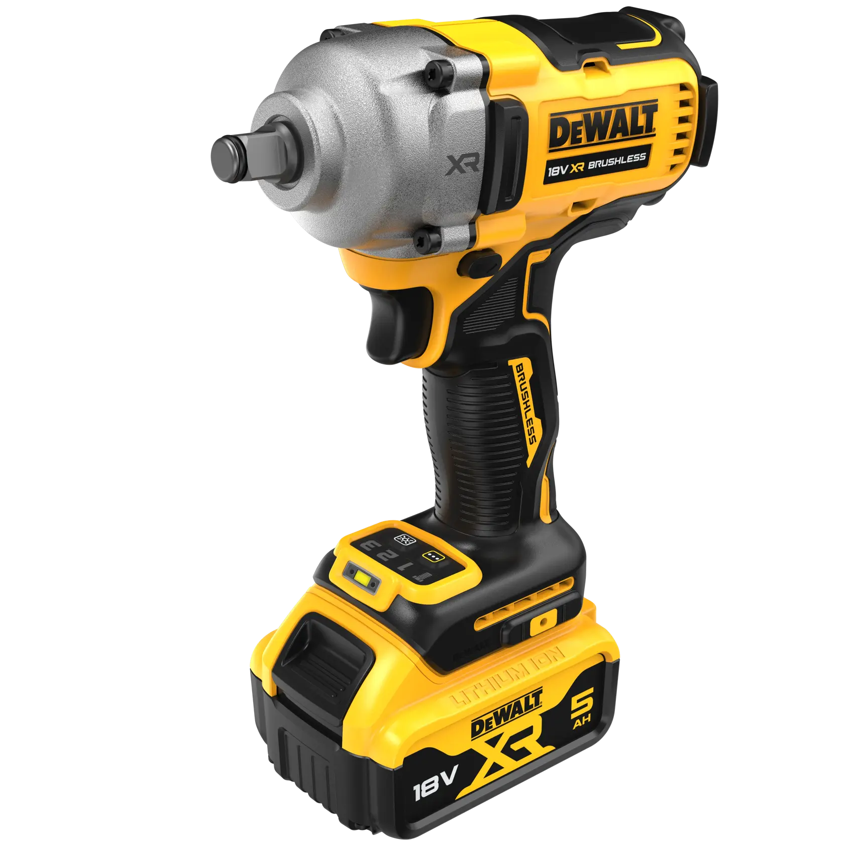 18V XR Brushless 1/2" Slagmoersleutel met frictiering aansluiting