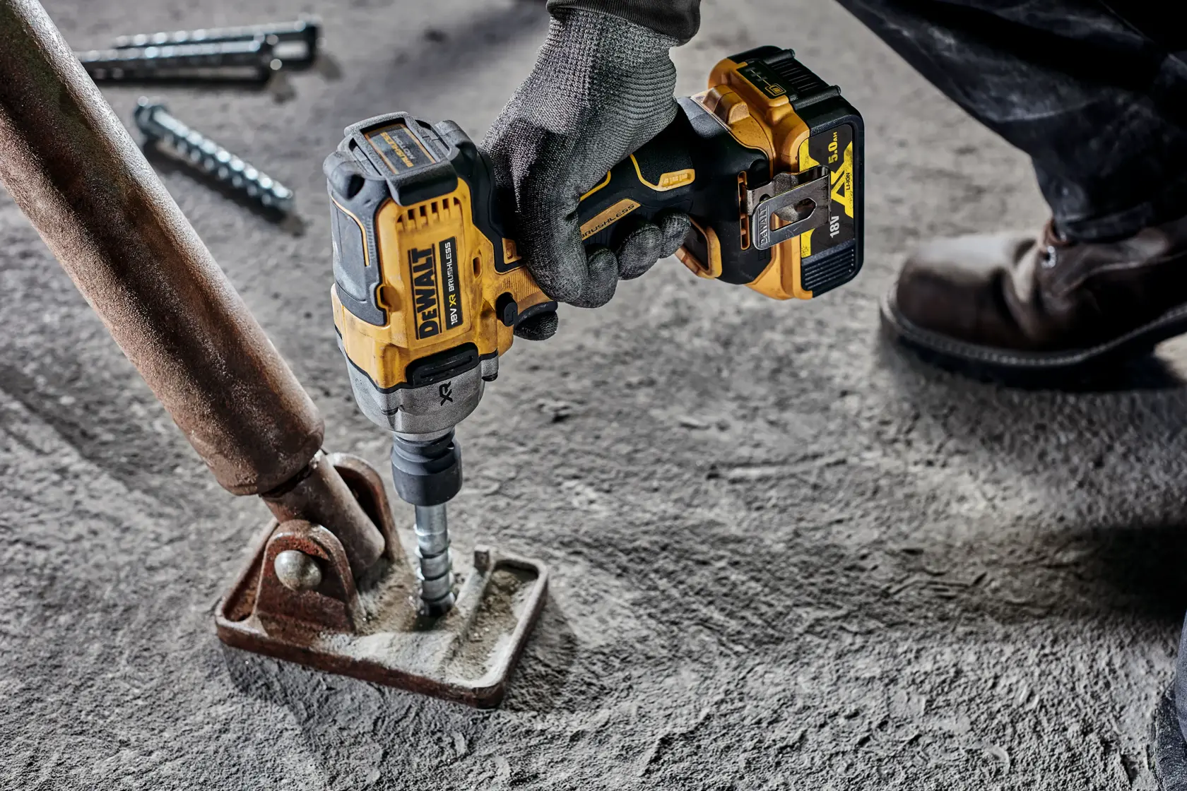 18V XR Brushless 1/2" Slagmoersleutel met pin-aansluiting (zonder accu en lader)