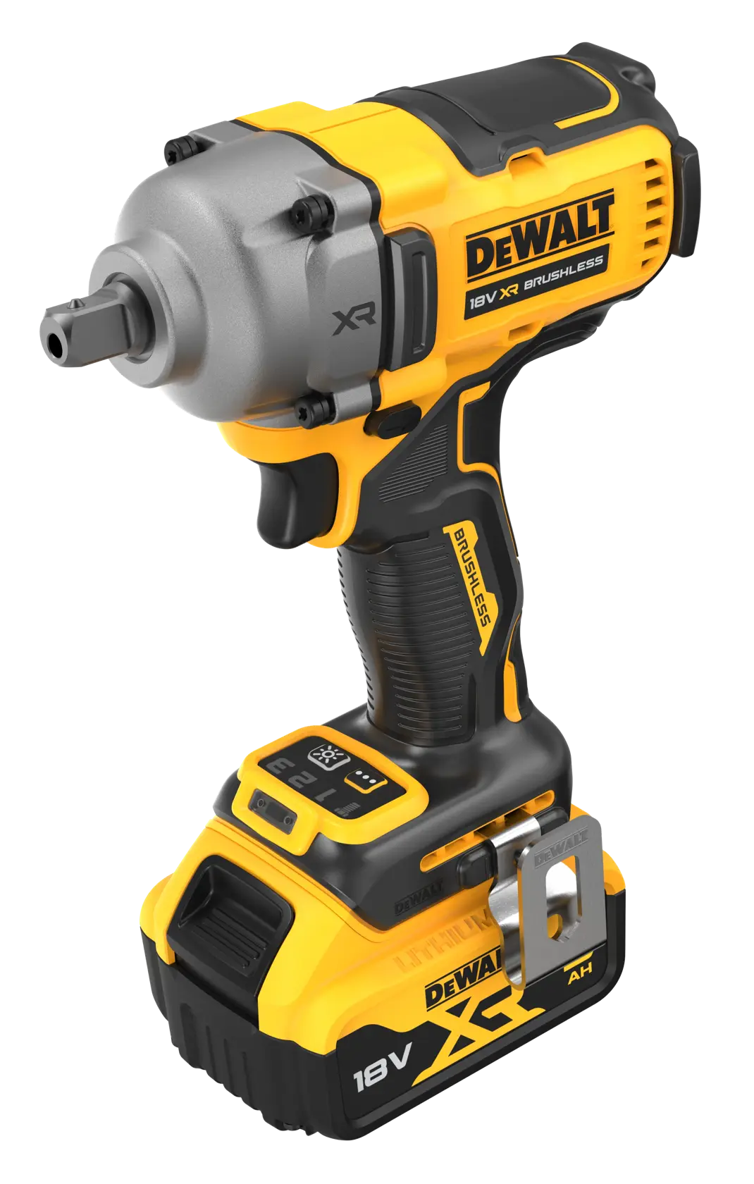 18V XR Brushless 1/2" Slagmoersleutel met pin-aansluiting