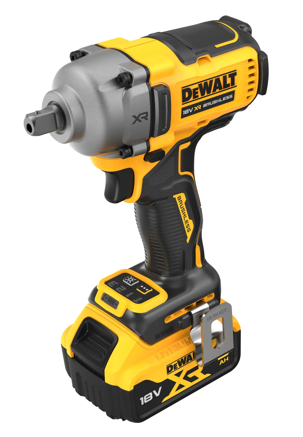 18V XR Brushless 1/2" Slagmoersleutel met pin-aansluiting