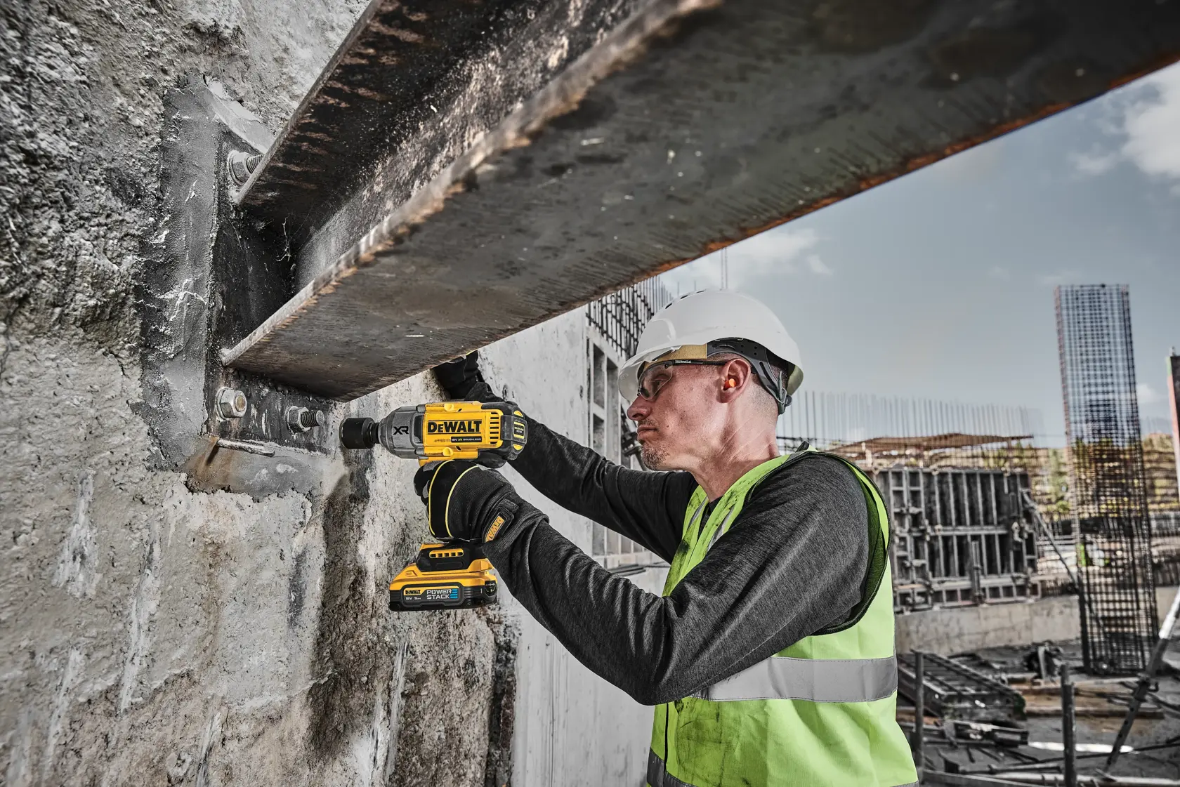 18V XR Brushless 1/2" Heavy Duty Slagmoersleutel met frictiering