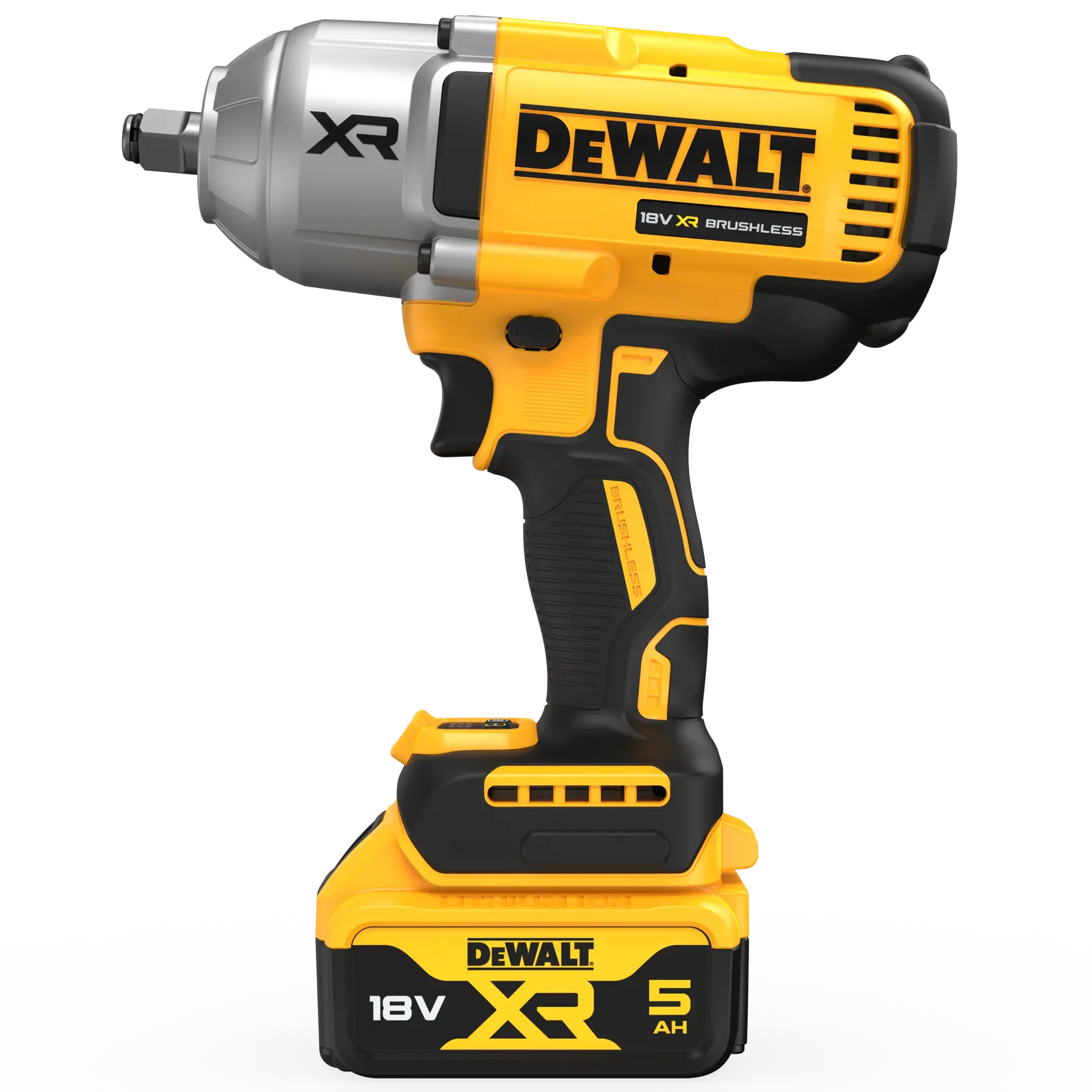 18V XR Brushless 1/2" Heavy Duty Slagmoersleutel met frictiering