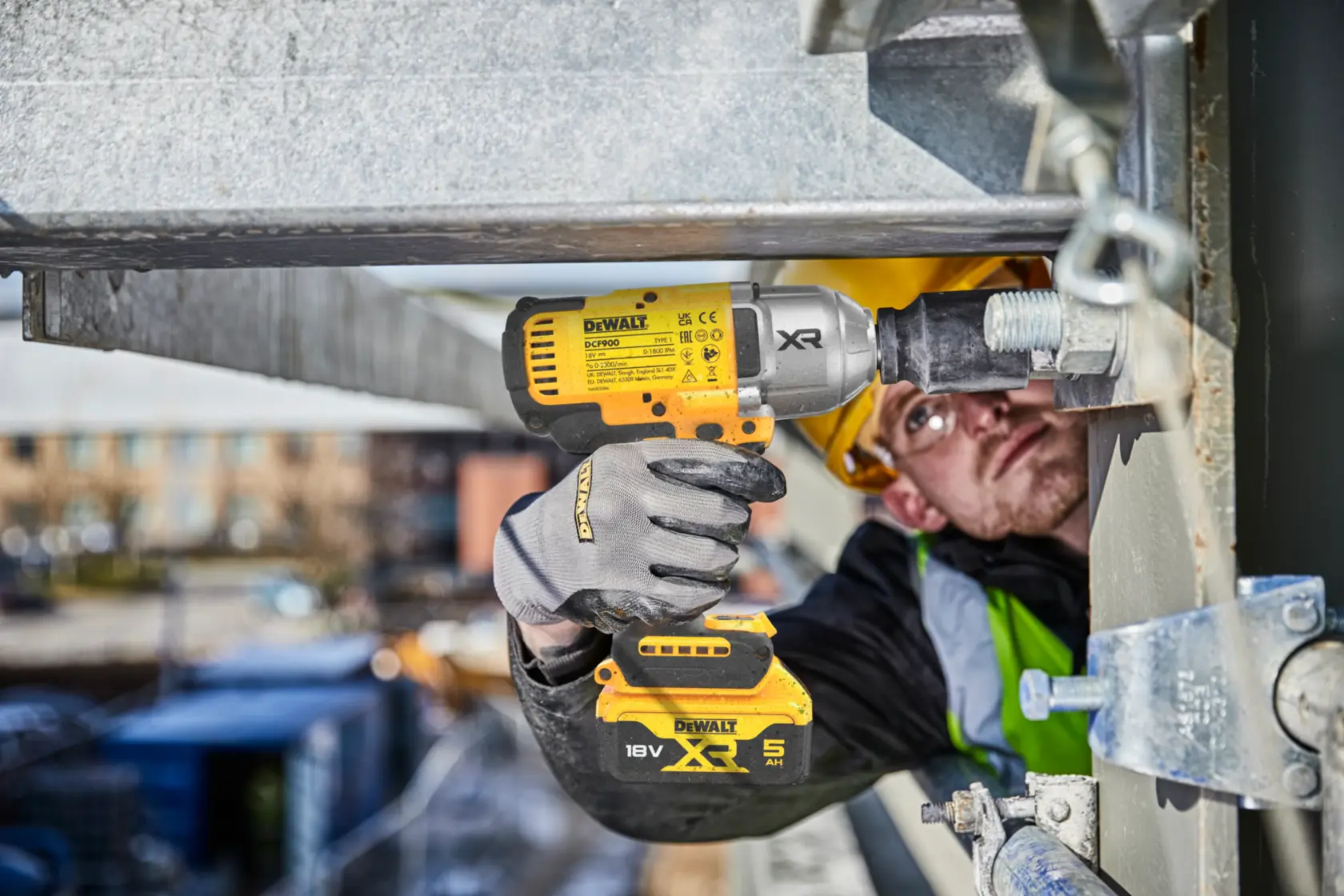 18V XR Brushless 1/2" Heavy Duty Slagmoersleutel met frictiering