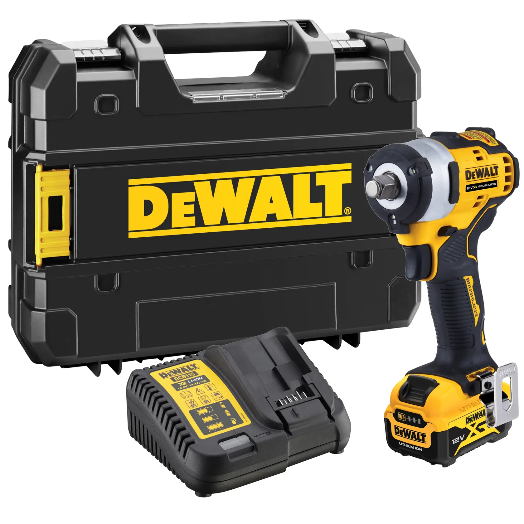 12V XR Brushless 1/2" Slagmoersleutel met frictiering