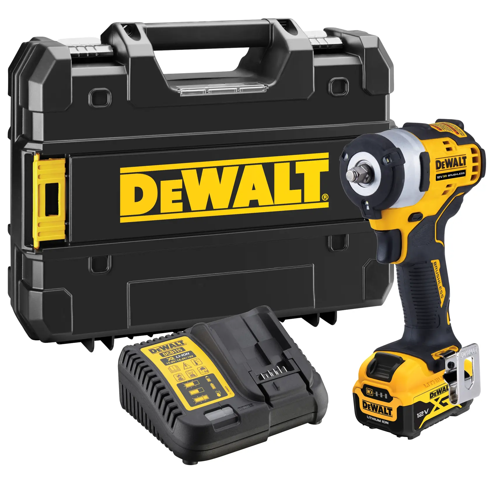 12V XR Brushless 3/8" Slagmoersleutel met frictiering