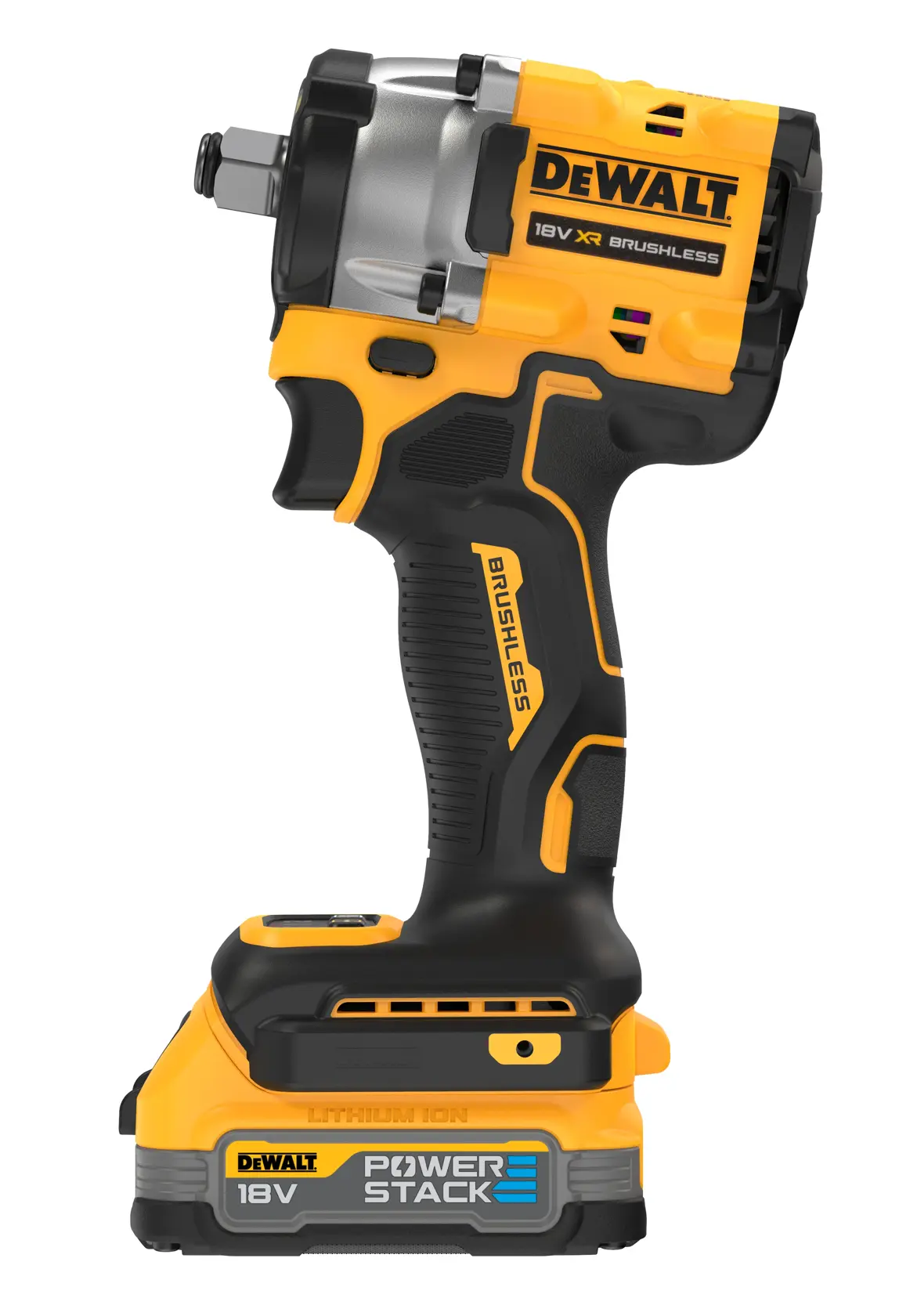 18V XR Brushless 1/2" Compacte Slagsmoersleutel met frictiering aansluiting