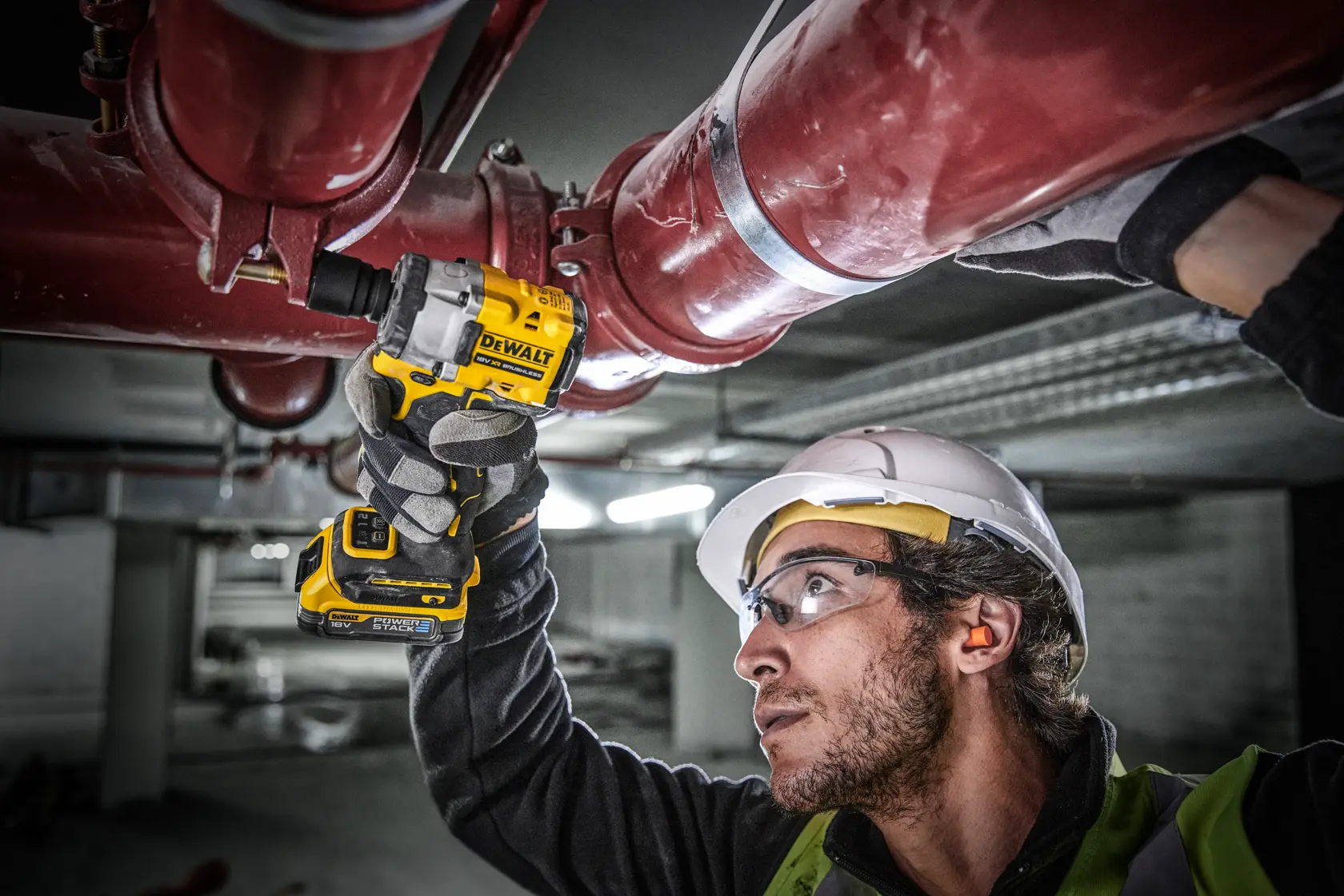 18V XR Brushless 1/2" Compacte Slagsmoersleutel met frictiering aansluiting