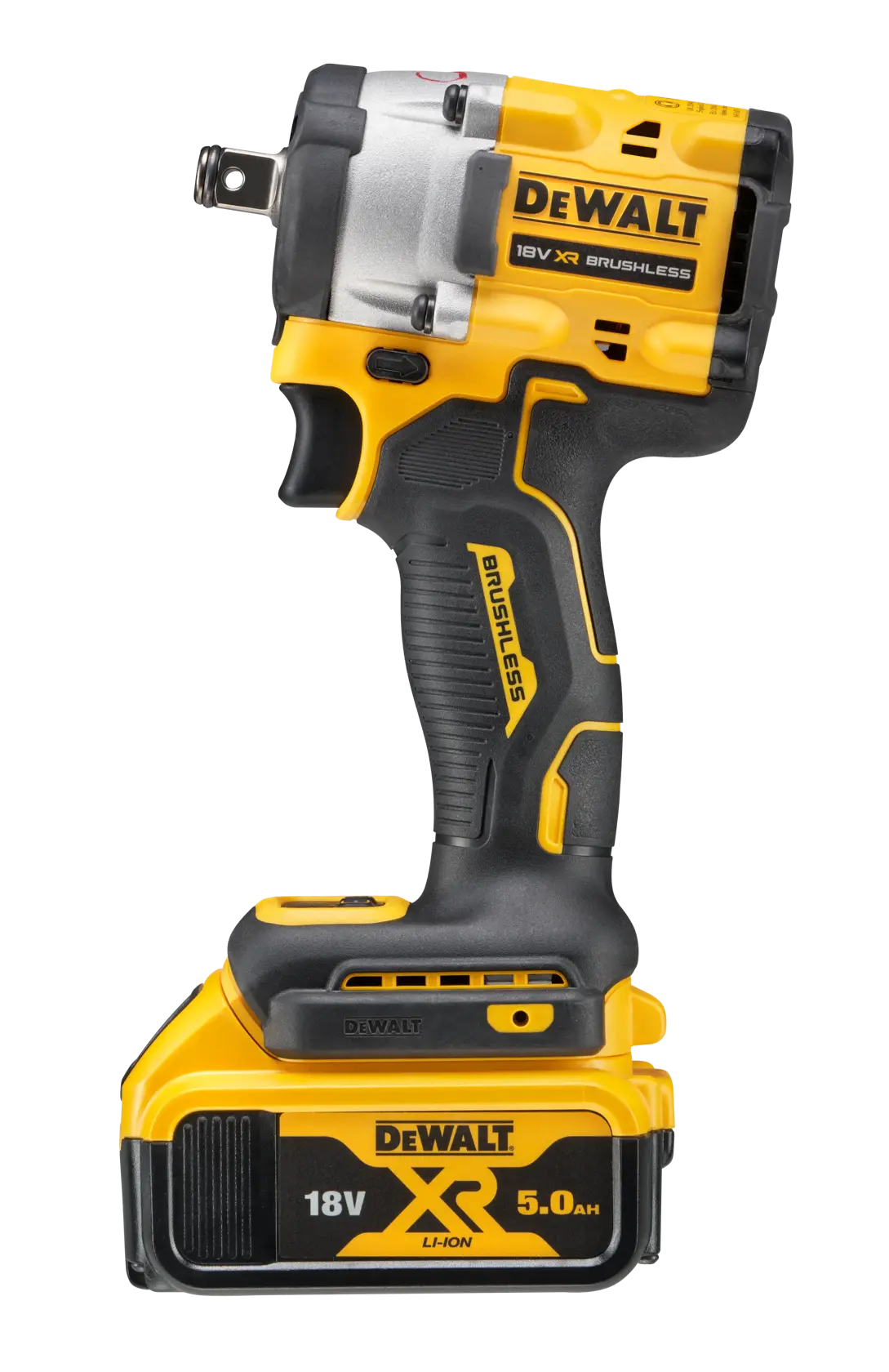 18V XR Brushless 1/2" Compacte Slagsmoersleutel met frictiering aansluiting