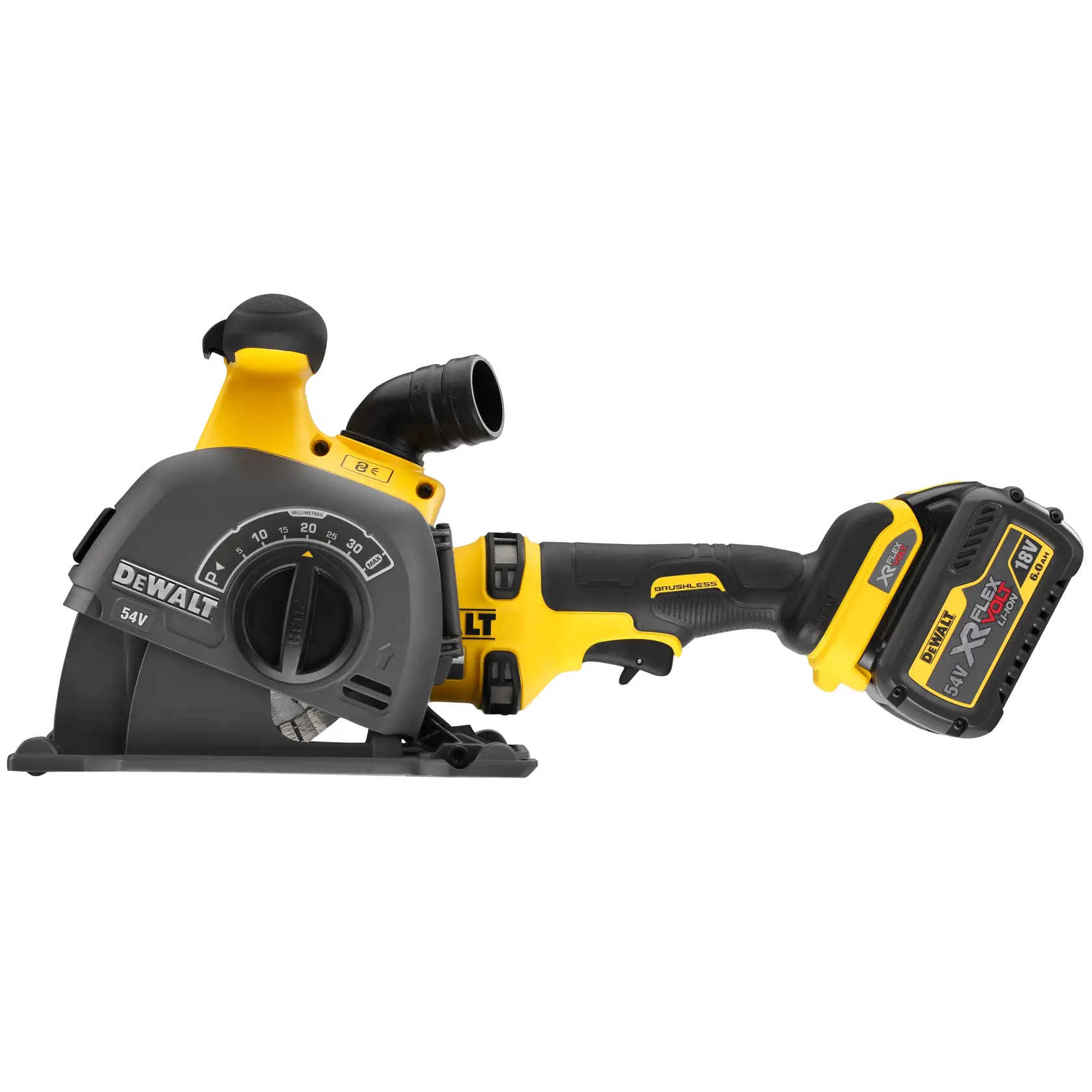 54V XR Flexvolt 125mm Sleuvenfrees - 2x 6.0Ah