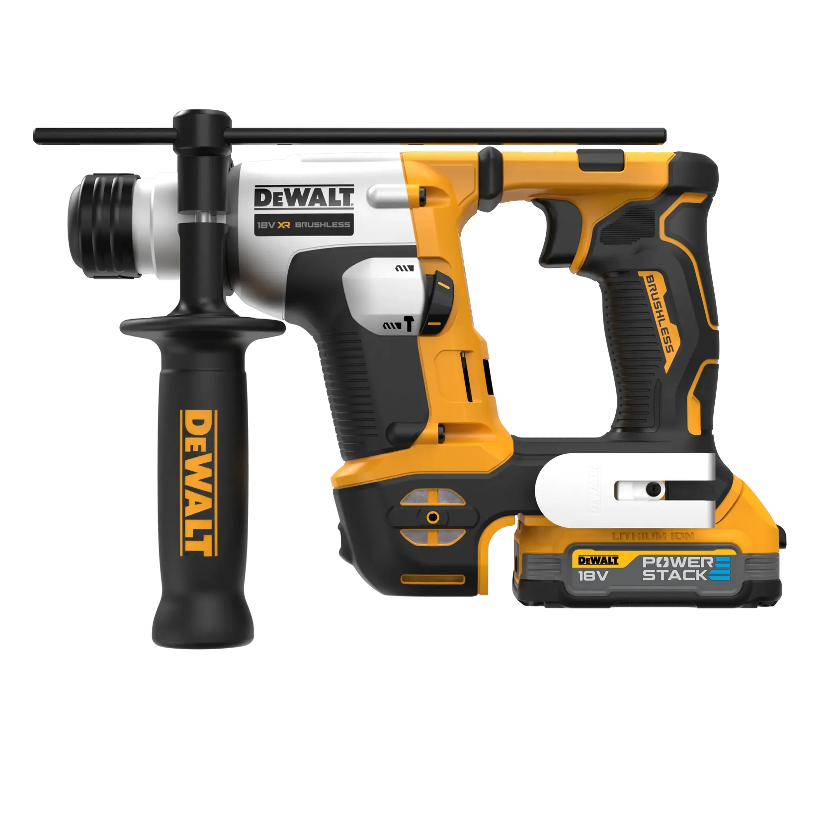 18V XR Brushless Compact 16mm SDS Plus boormachine - 2 X POWERSTACK™ Compact