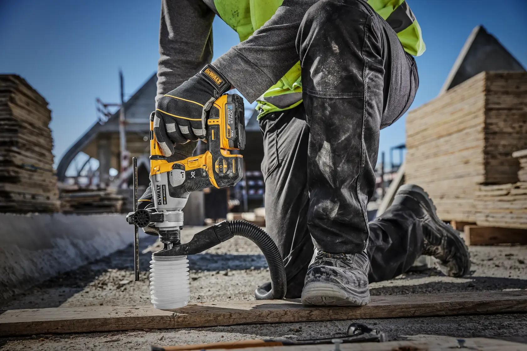 18V XR Brushless Compact 16mm SDS Plus boormachine - 2 X POWERSTACK™ Compact