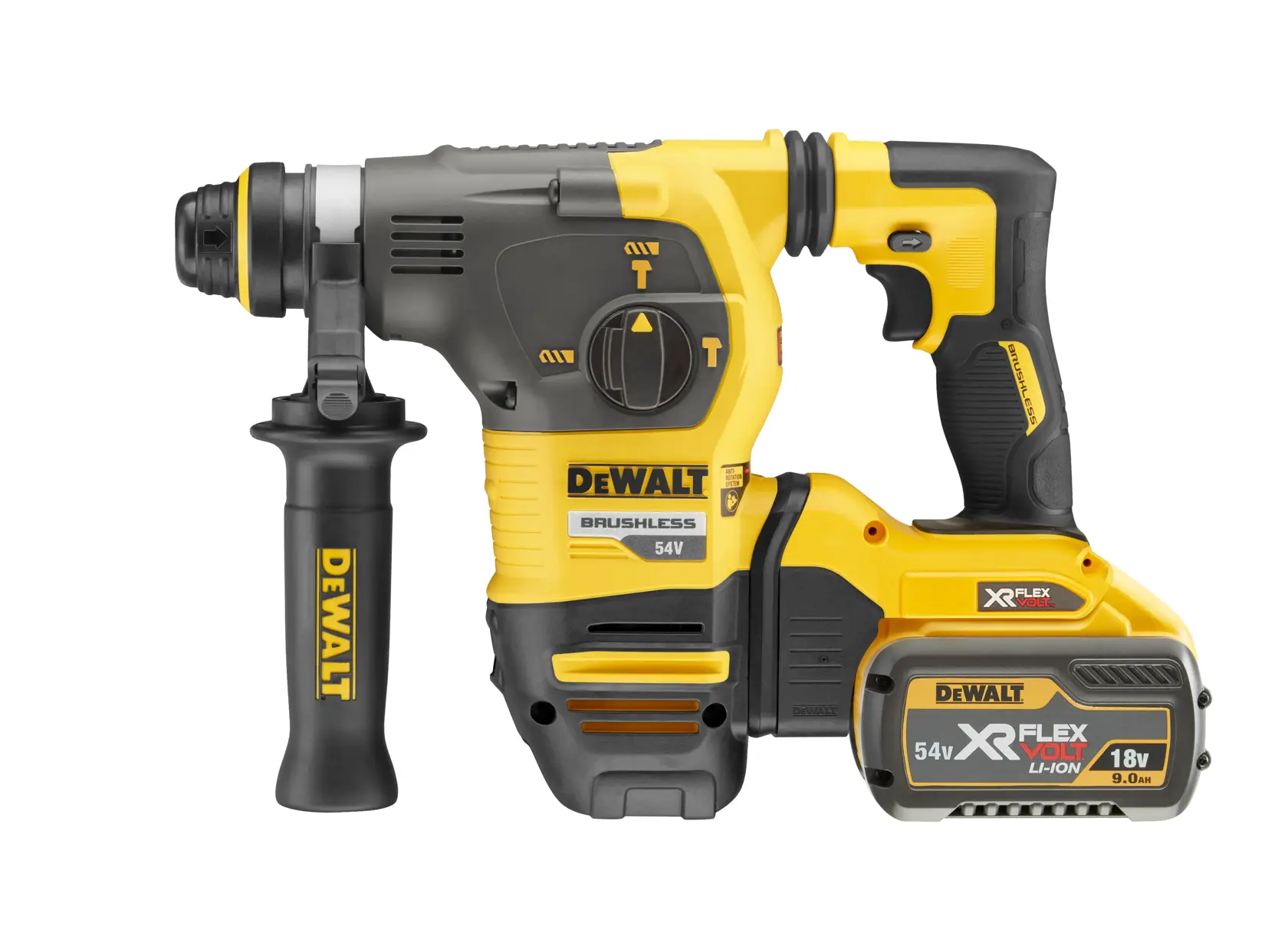 54V XR Flexvolt SDS+ Combihamer 3,5J - 2x 9.0Ah accu en snellader