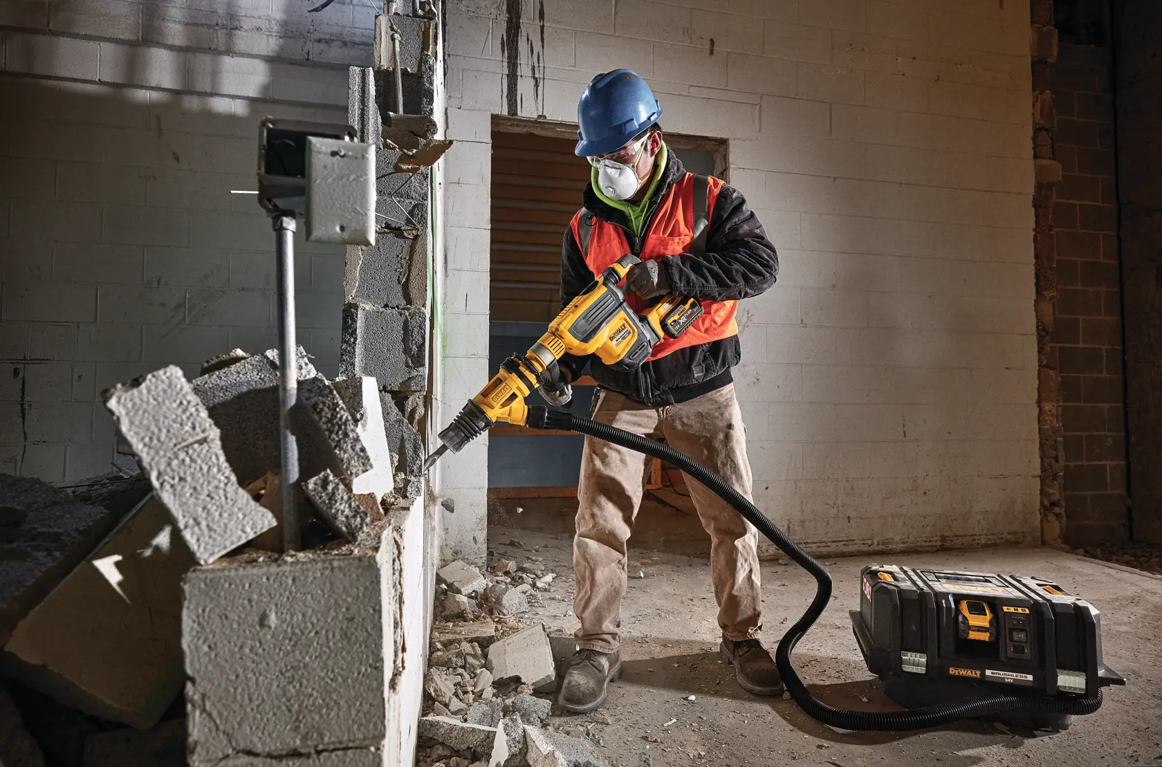 54V XR Flexvolt SDS-Max Combihamer 45mm - zonder accu en lader