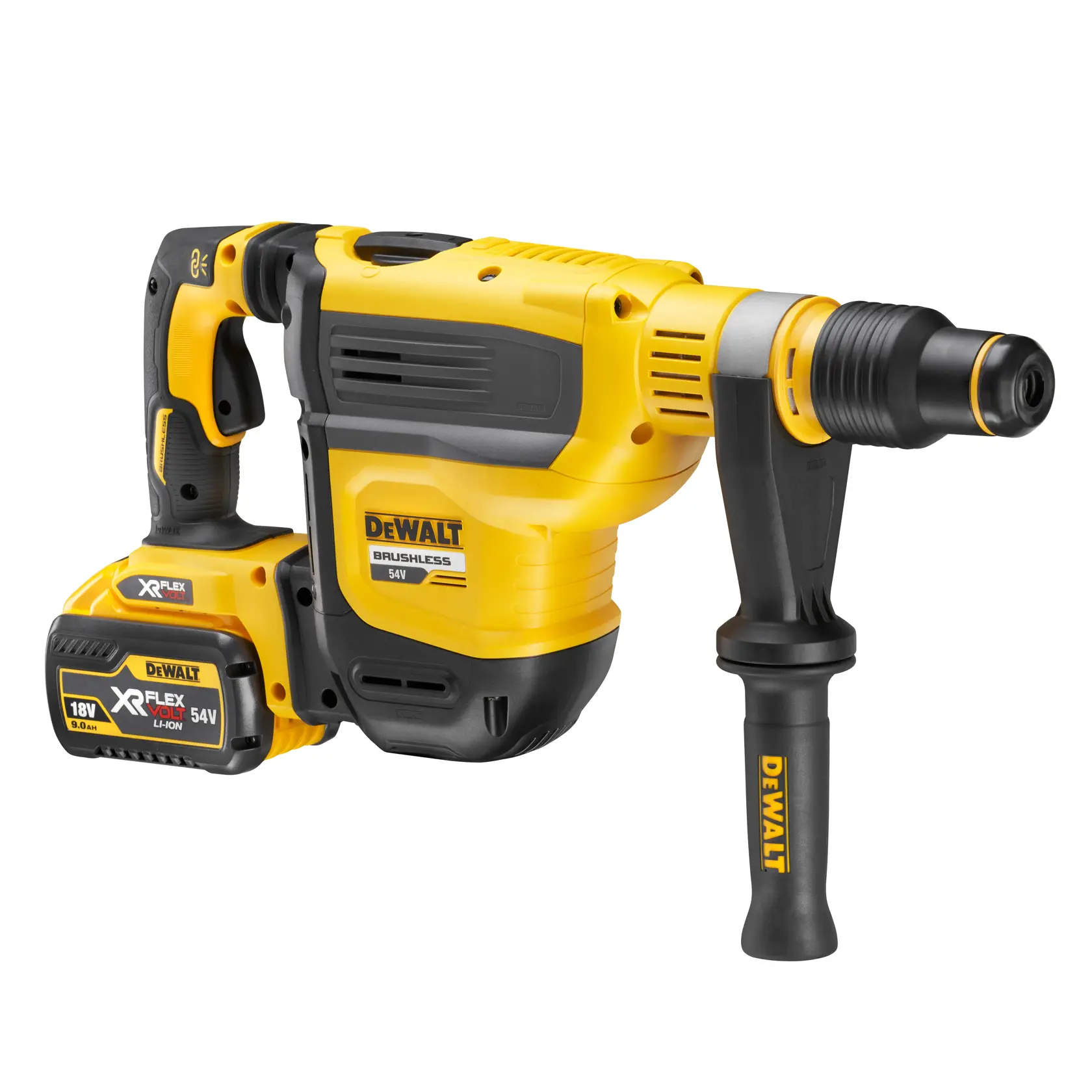 54V XR Flexvolt SDS-Max Combihamer 45mm - 2x 9.0Ah accu's en snellader