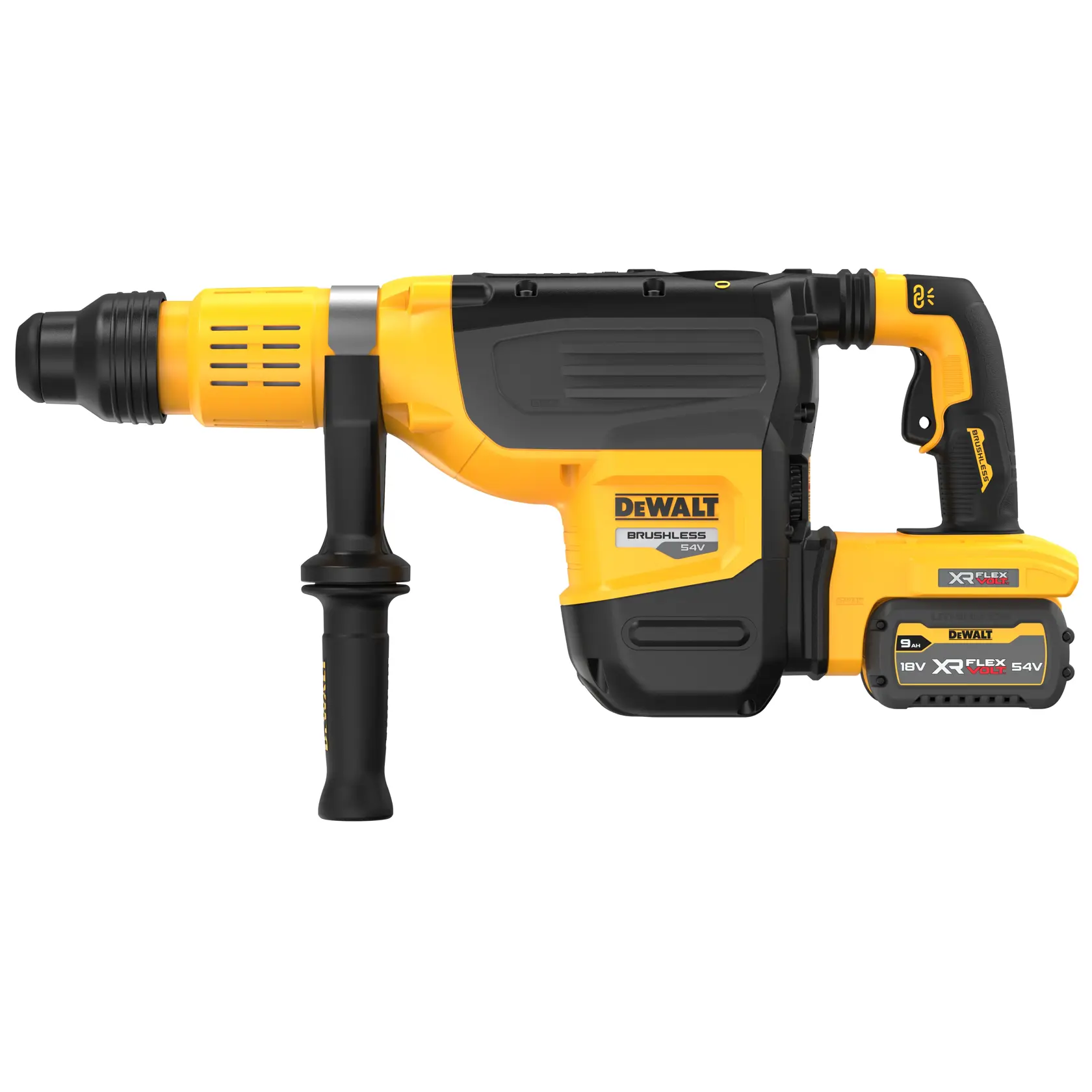 54V XR Flexvolt SDS-Max Combihamer 52mm (19.4J) - 2x 9.0Ah accu's en snellader