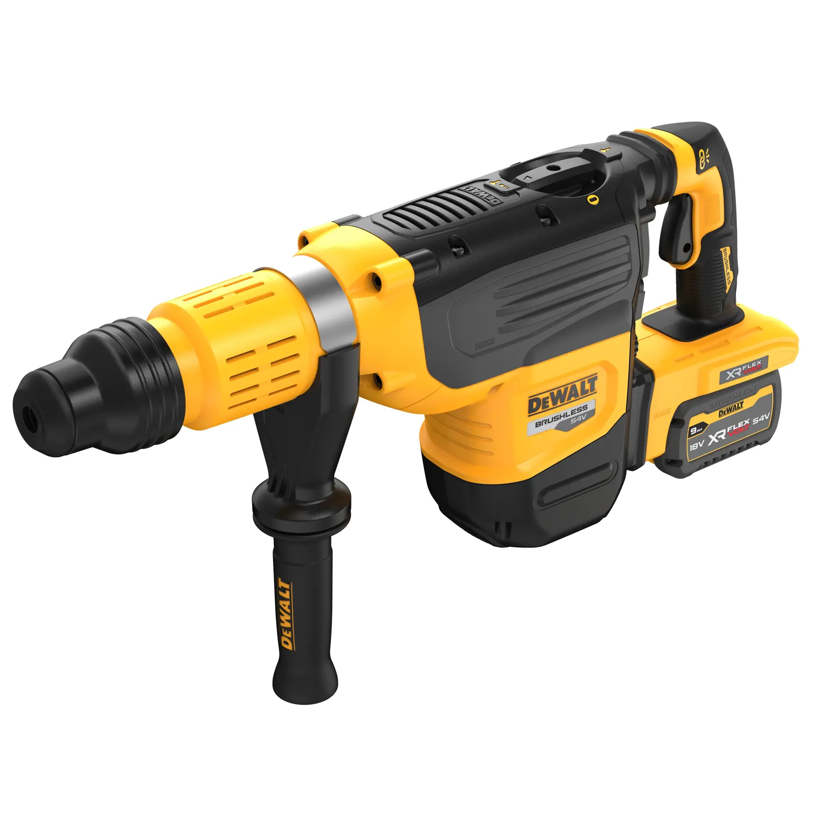 54V XR Flexvolt SDS-Max Combihamer 52mm (19.4J) - 2x 9.0Ah accu's en snellader