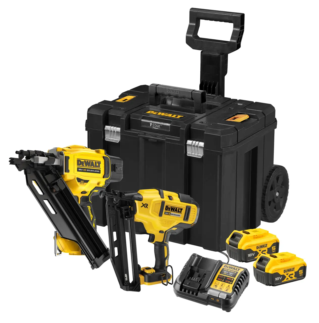 18V XR Brushless 2-Nailer Nailer Kit - 2 x 5Ah