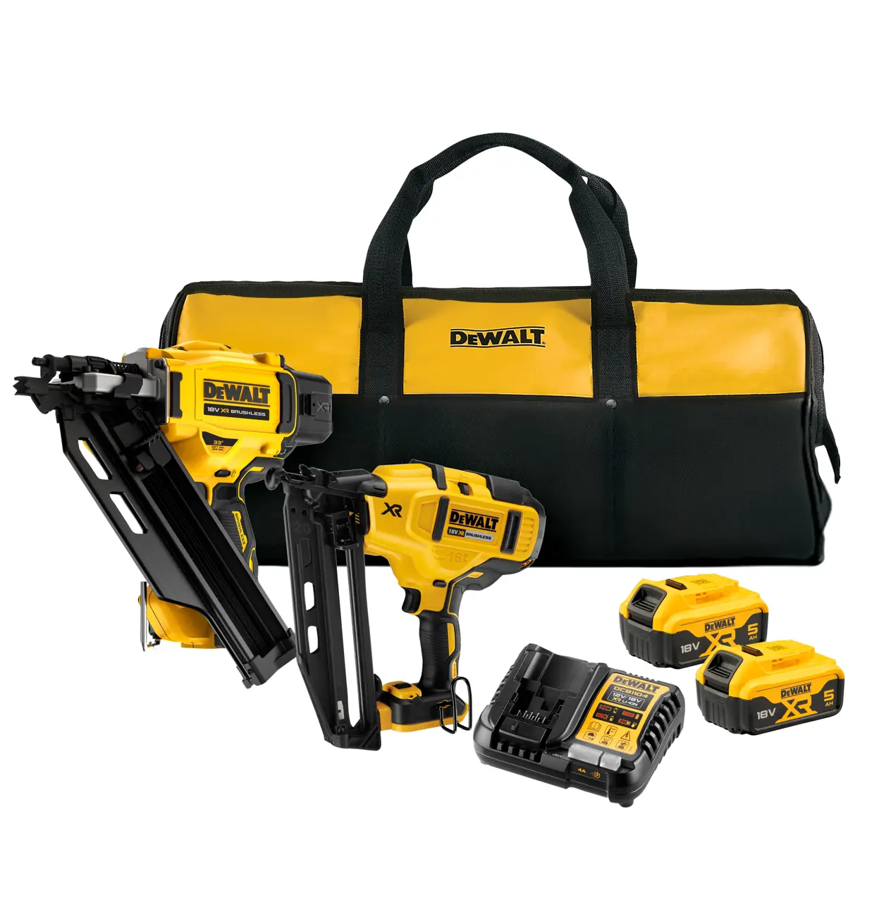 18V XR Brushless 2-Nailer Kit - 2 x 5Ah