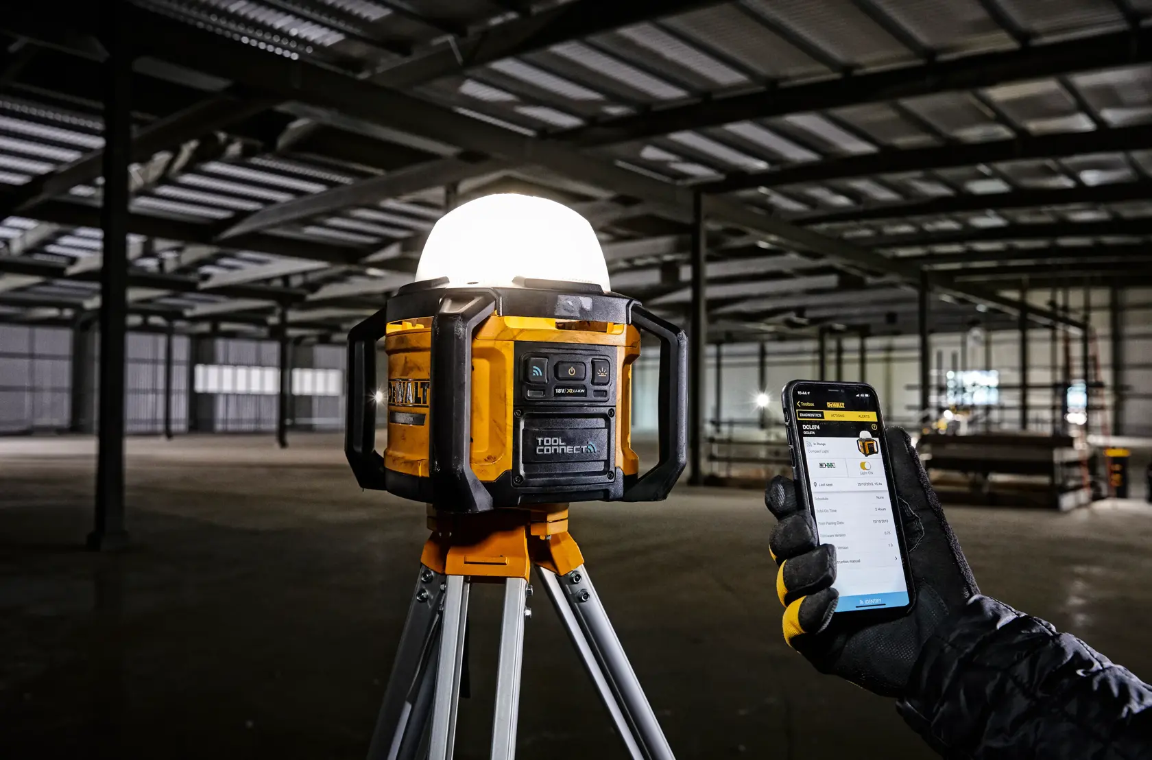18V XR TOOL CONNECT Bouwlamp (zonder accu's en lader)