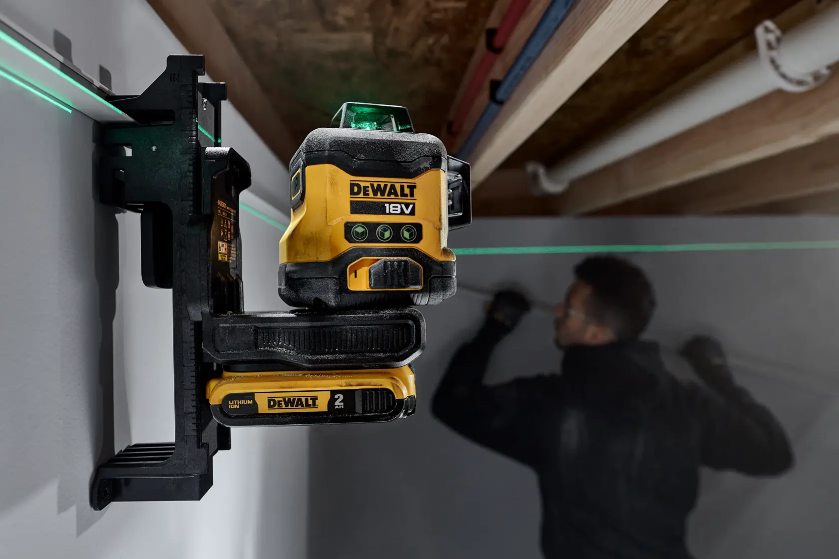 18V XR 3x360° Compact Laser (groen)