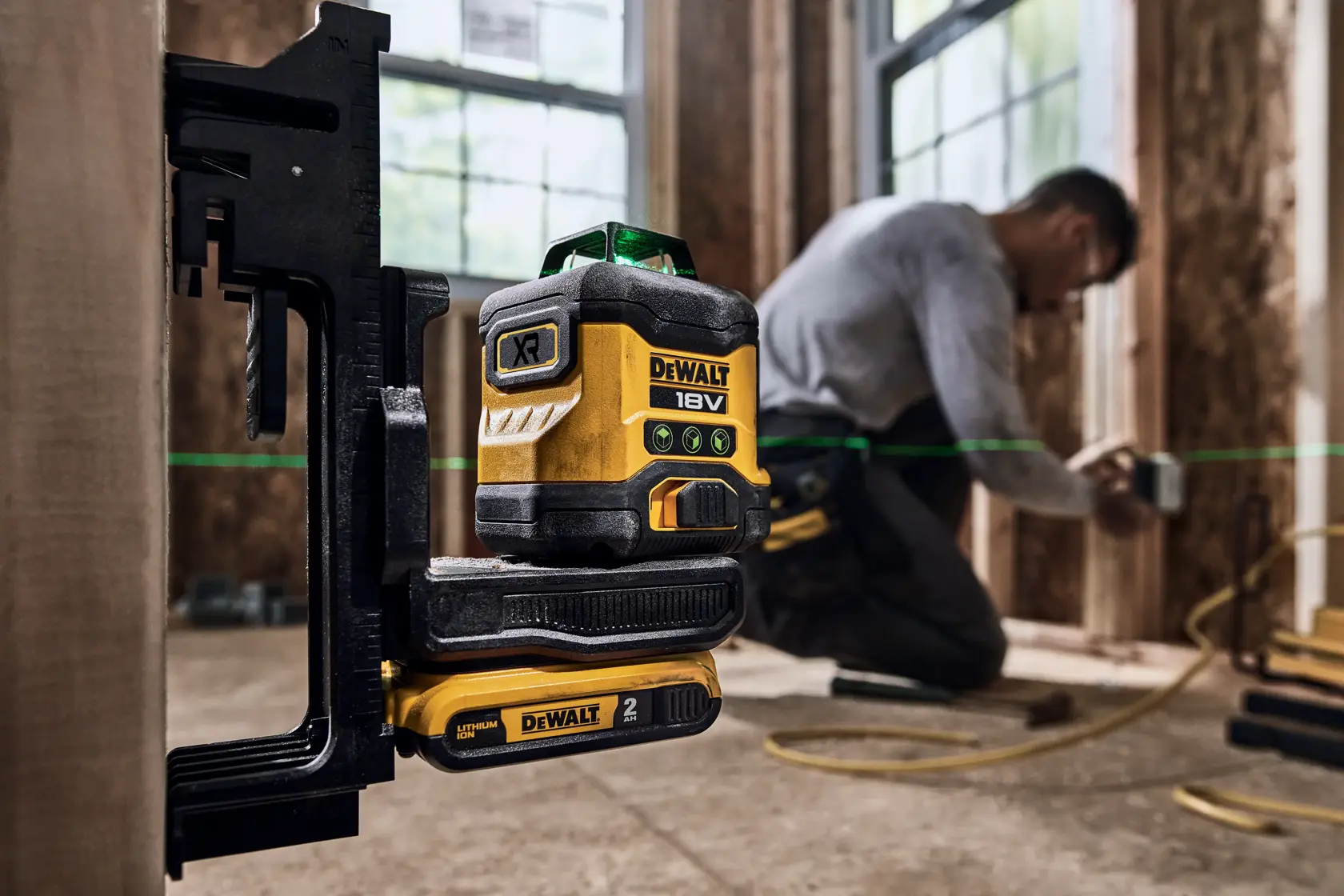 18V XR 3x360° Compact Laser (groen) (zonder accu en lader)