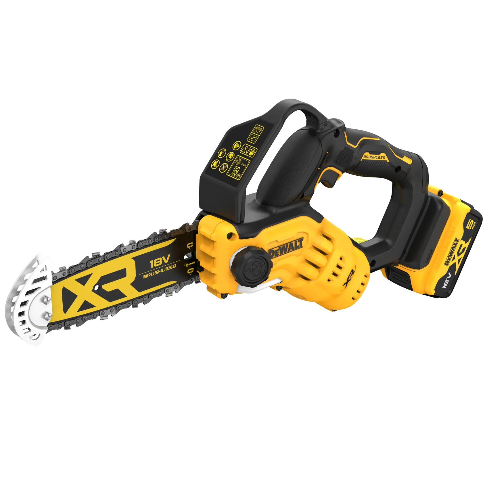 18V XR Brushless Snoeizaag 20cm (met 5.0Ah accu en lader)