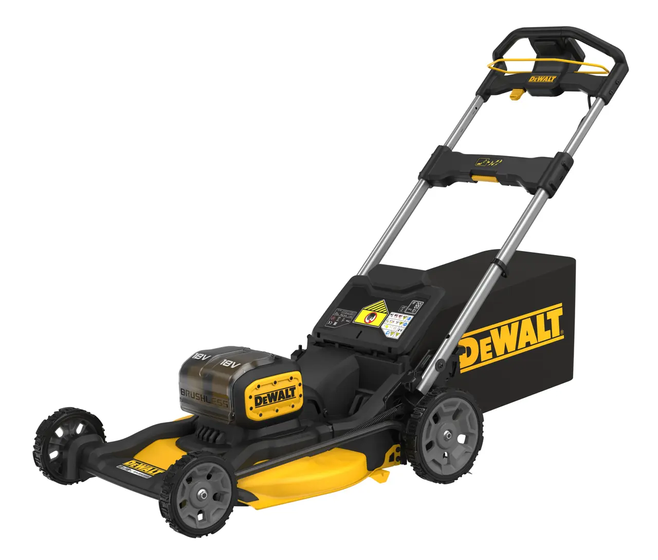 36V (2x 18V XR) Brushless Grasmaaier 53cm (met 2x 8.0Ah accu en lader)