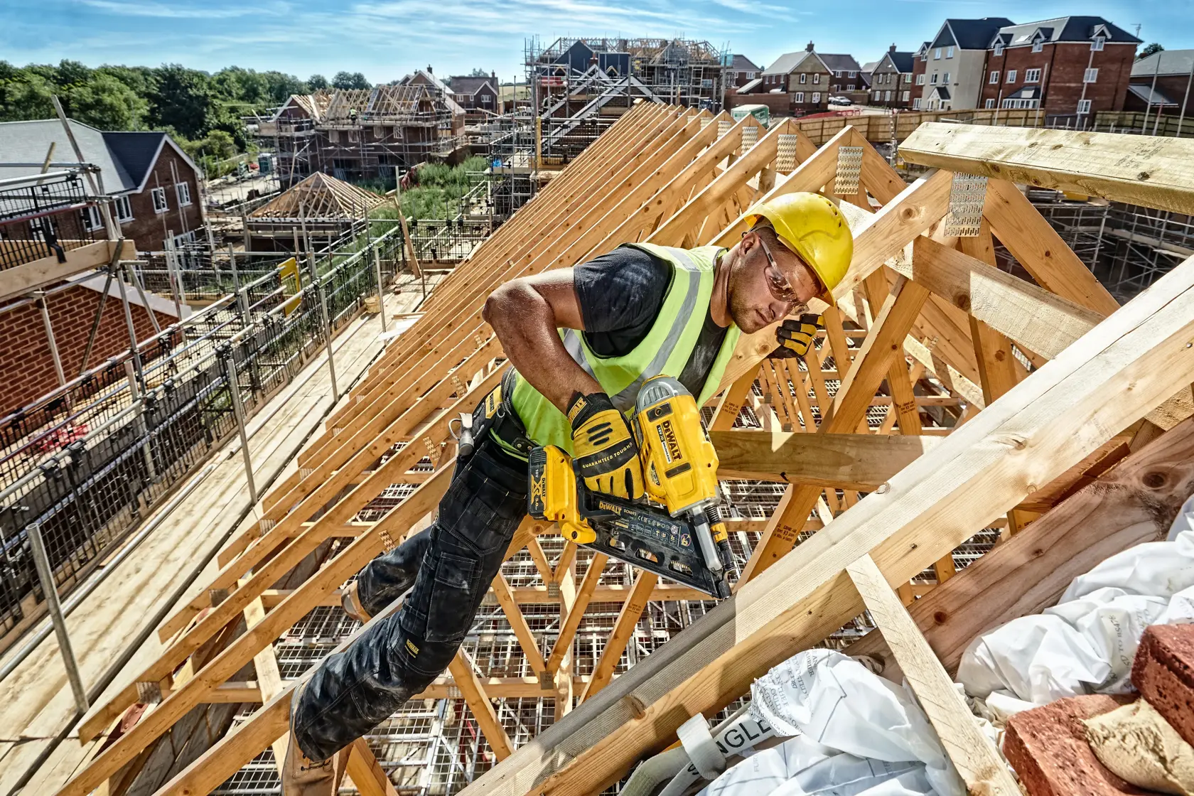 18V XR Accuconstructietacker met 2 snelheden - zonder accu en lader