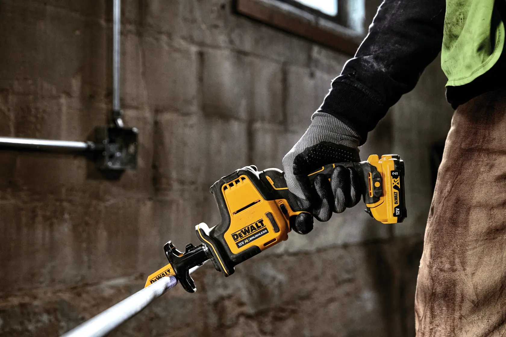 12V XR Brushless Compacte Reciprozaag in TSTAK® koffer - zonder accu en lader