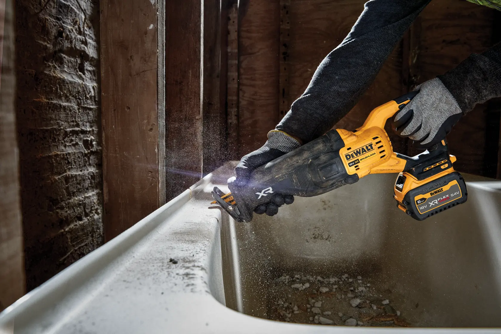 DEWALT® 18V XR® borstelloze reciprozaag - 1 x 6Ah