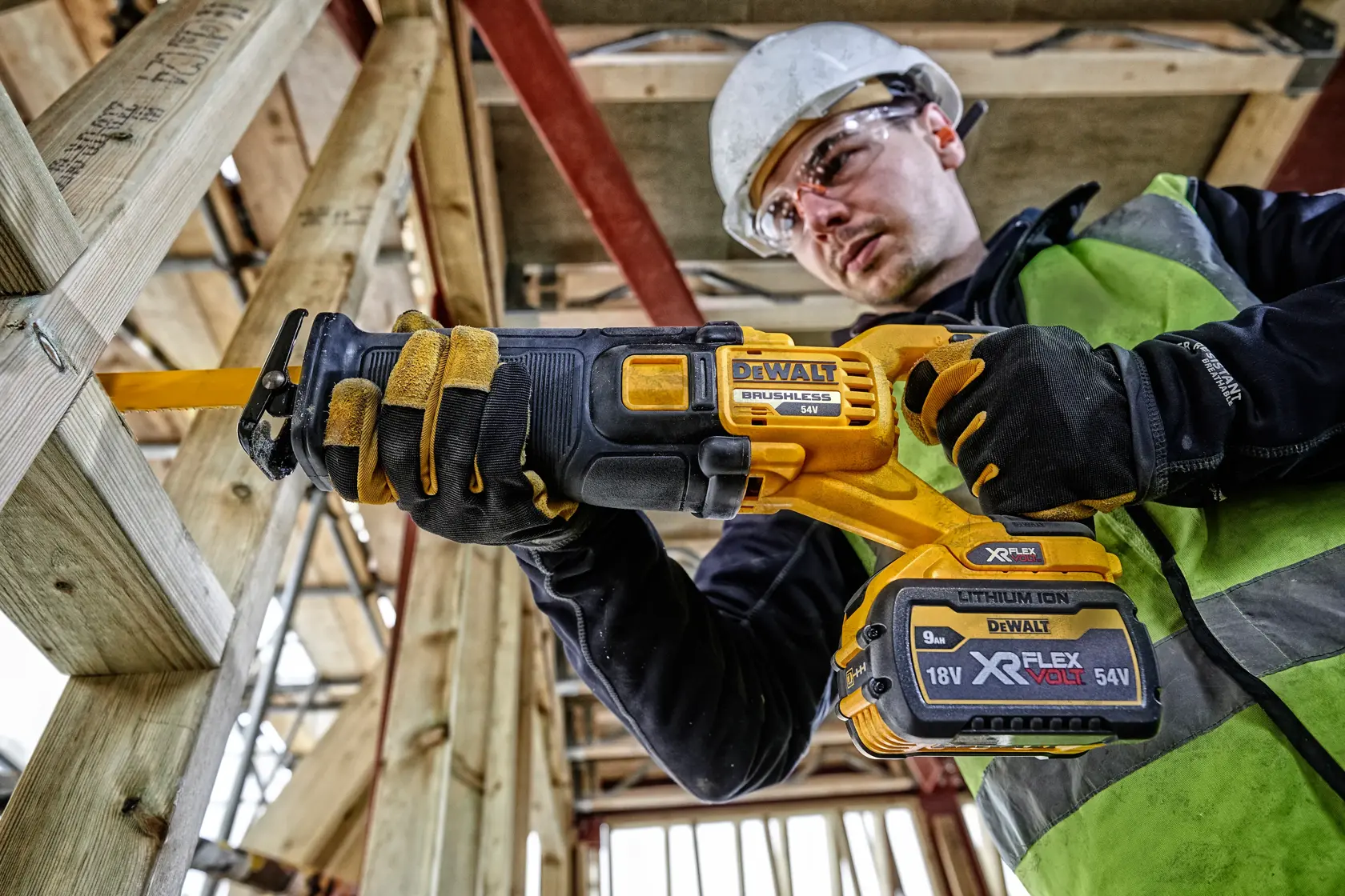 54V XR Flexvolt Reciprozaag in TSTAK® koffer - zonder accu en lader