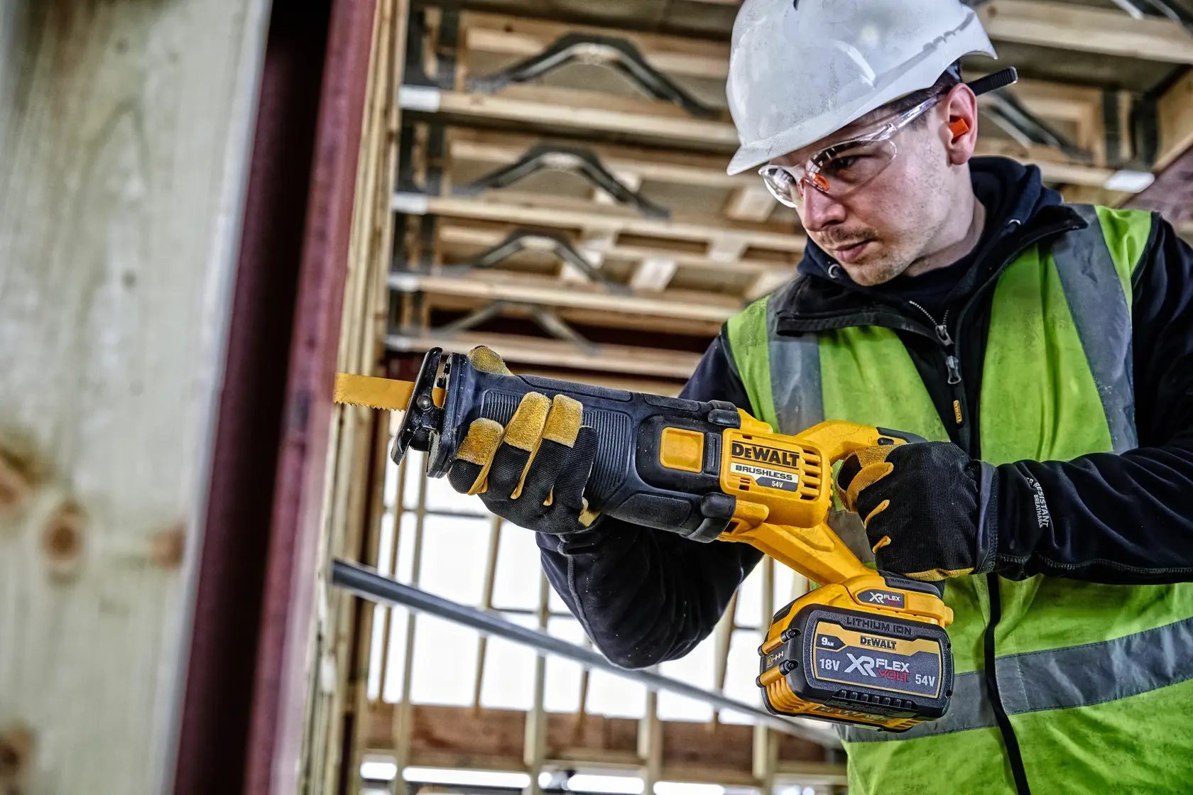 54V XR Flexvolt Reciprozaag in TSTAK® koffer - zonder accu en lader