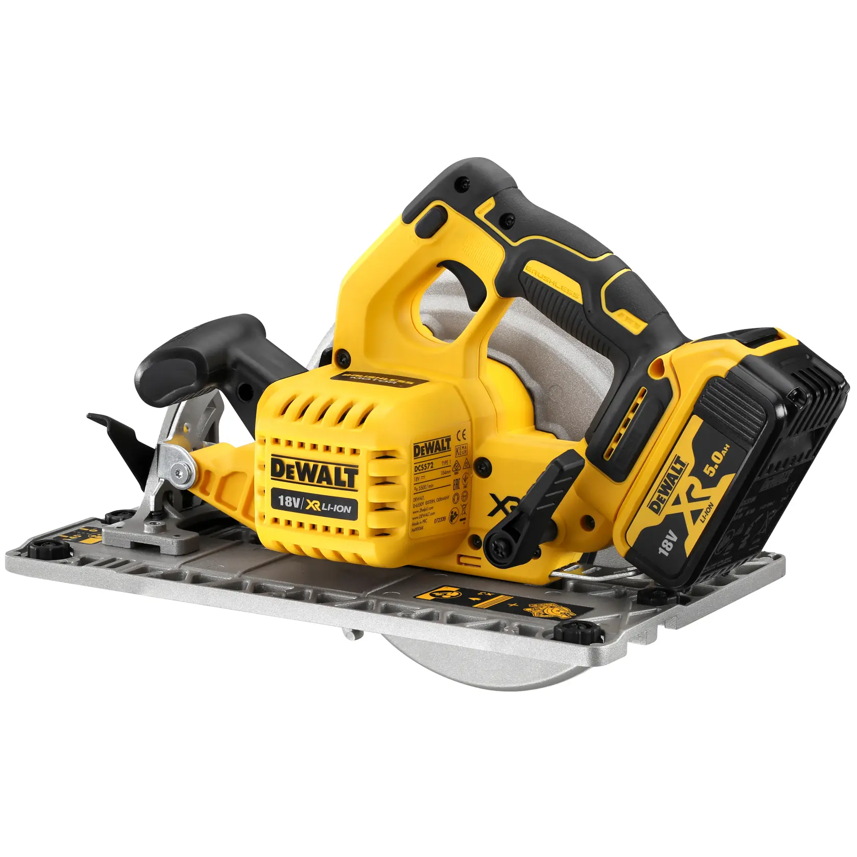 18V XR Brushless 184mm Cirkelzaag (compatibel met geleidingsrail) in TSTAK® koffer - zonder accu en lader