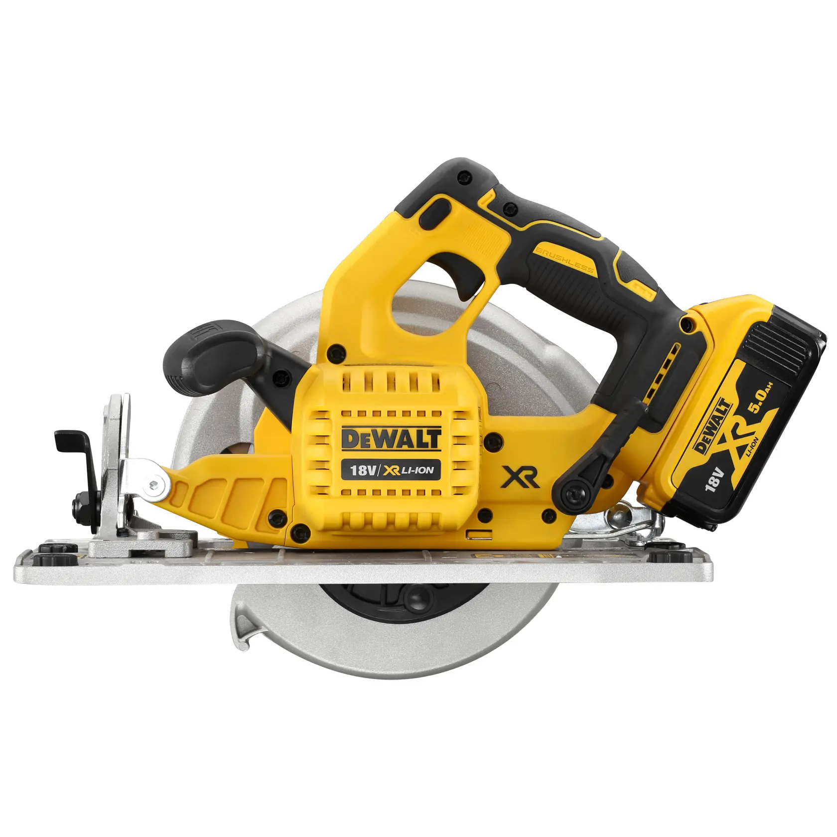 18V XR Brushless 184mm Cirkelzaag (compatibel met geleidingsrail) 2x 5.0Ah in TSTAK® koffer