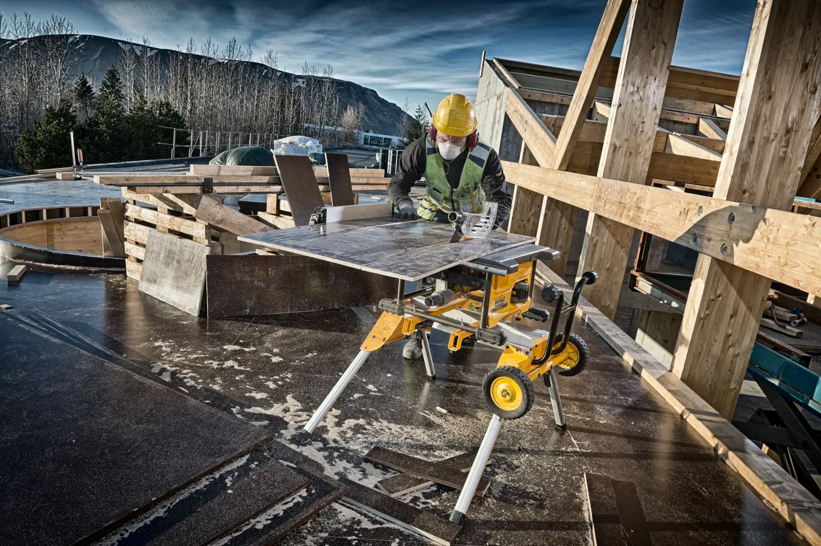 54V XR Flexvolt 210mm Tafelzaag- Body in karton