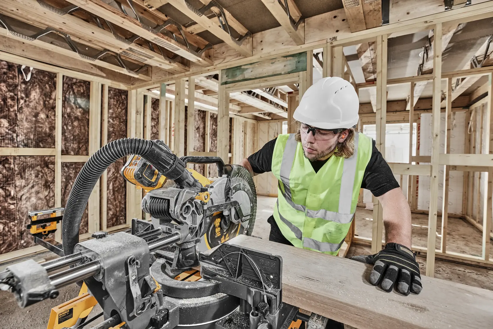 54V XR Flexvolt Afkort-/verstekzaag 305mm (zonder accu en lader)