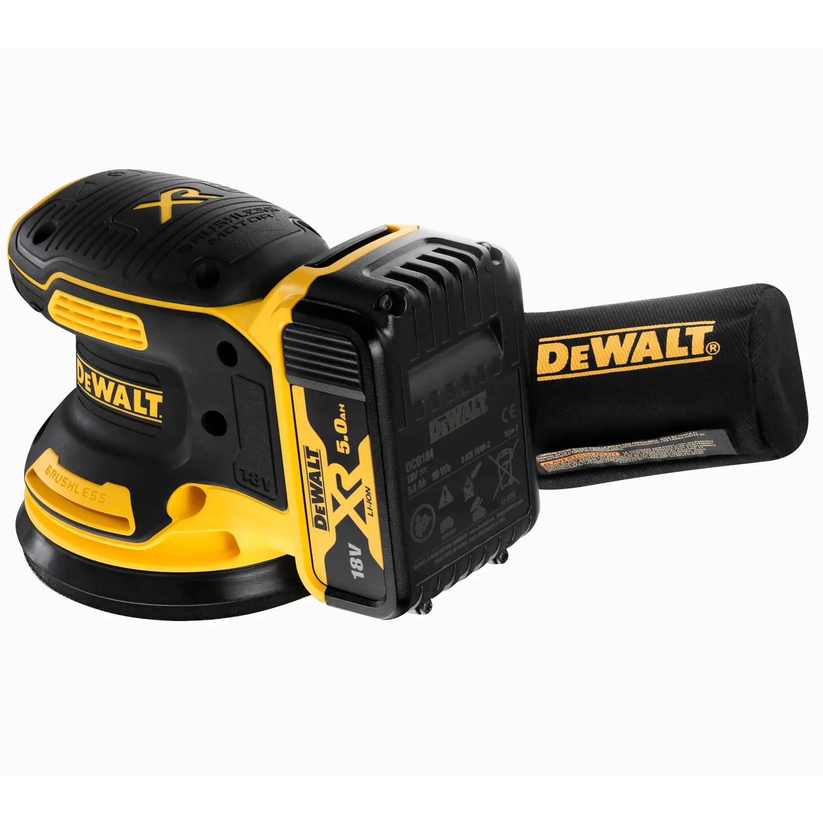 18V XR Flexvolt BRUSHLESS 125MM excentrische schuurmachine